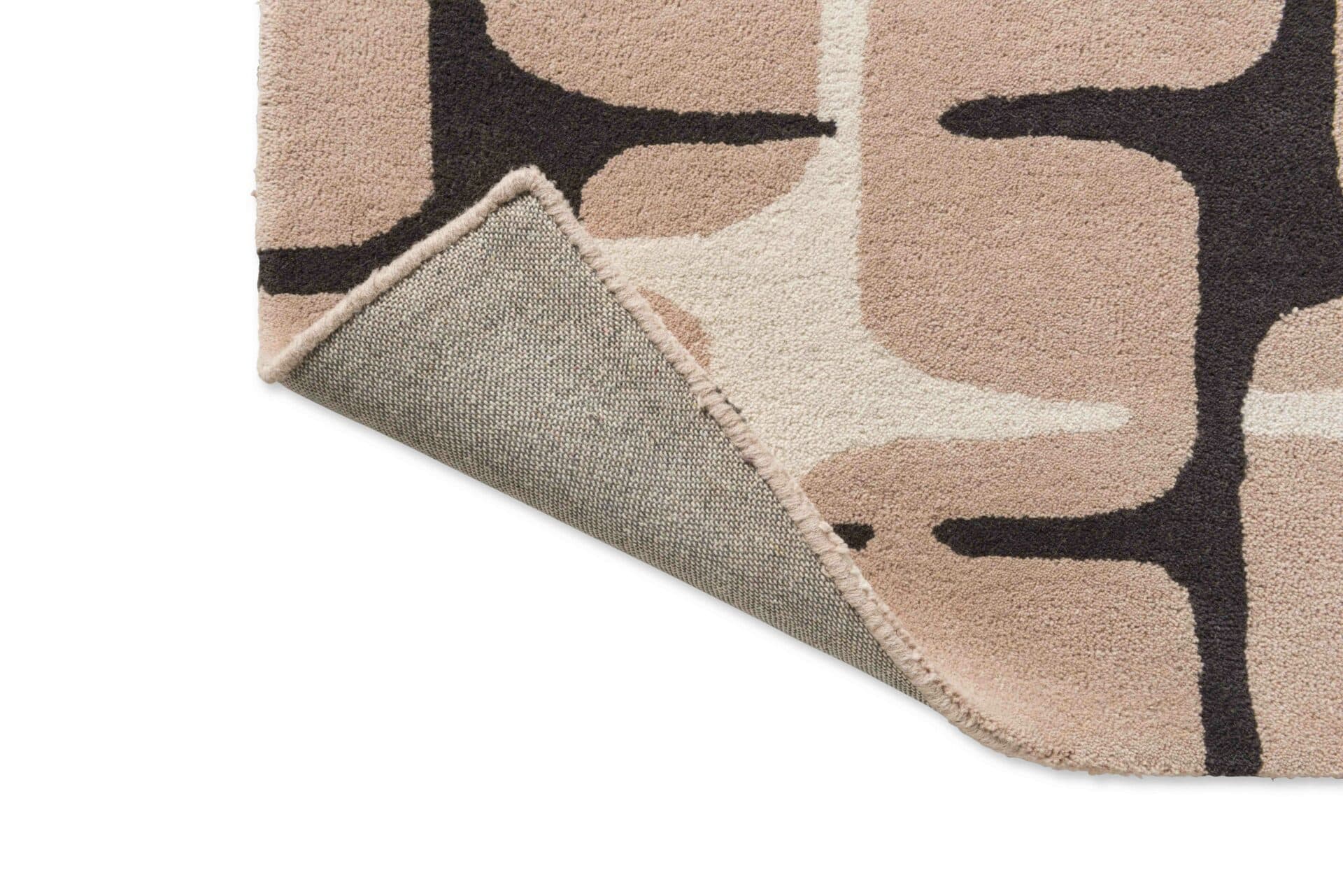 Rug Going Lohko Dusk 200x280 cm, beige, black, pink, wool, Scion Living - 56272