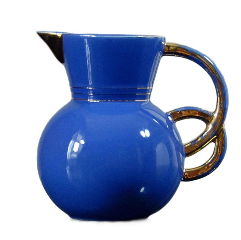 Cobalt Ceramic Jug, by R. Chevalier for Boch Freres, Belgium, 1930s - 5261