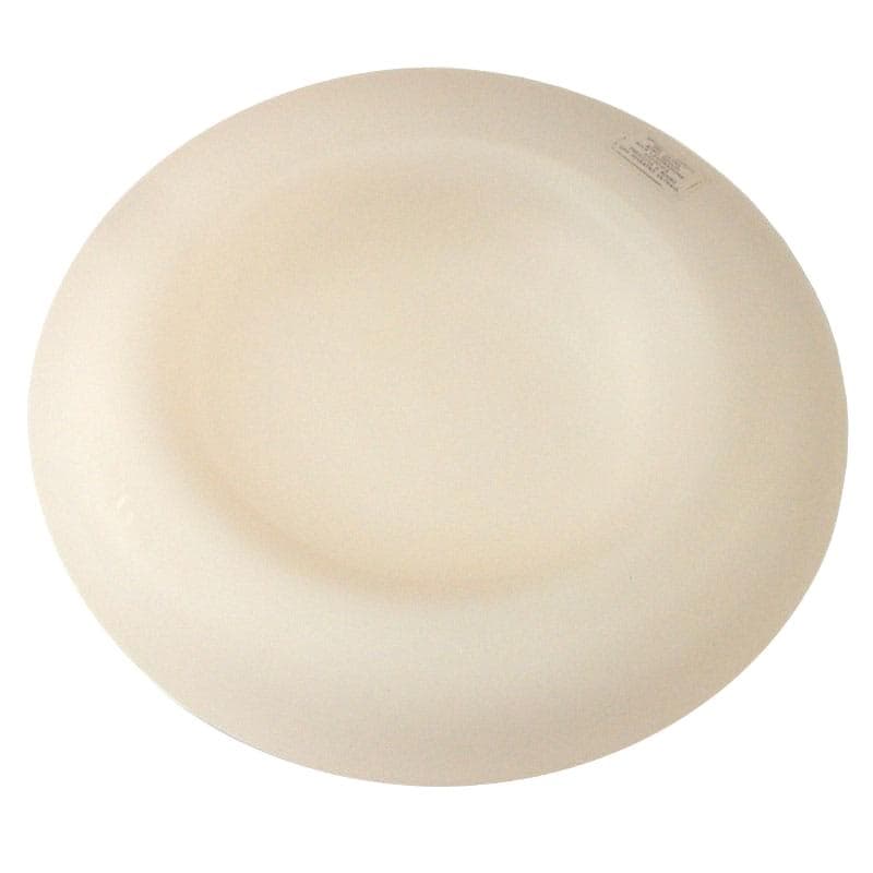 Beżowa patera z matowego szkła, Murano, Włochy, lata 80. - 5253