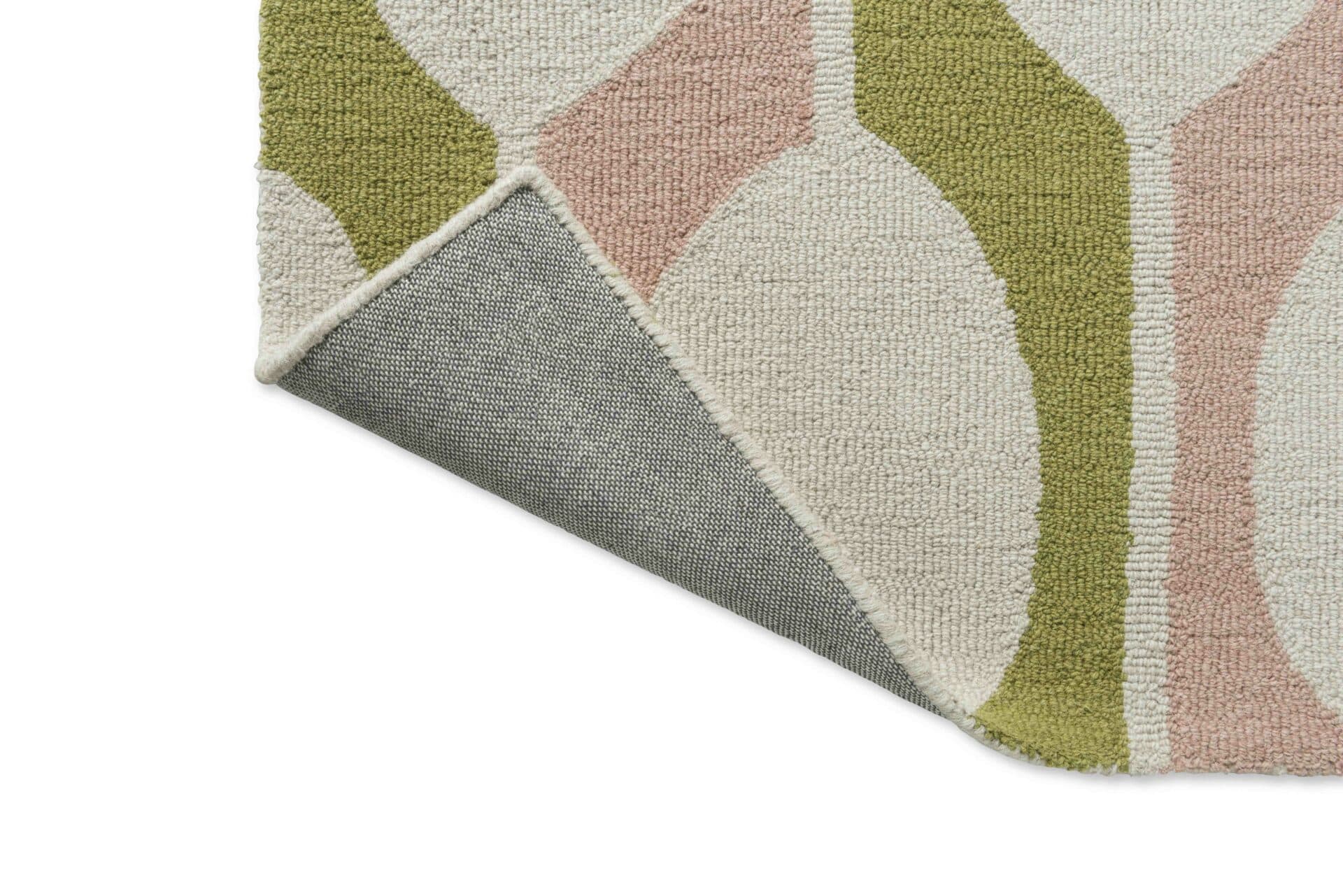 Rug Billow Lichen 120x180 cm beige, olive, pink, wool, Scion Living - 57337