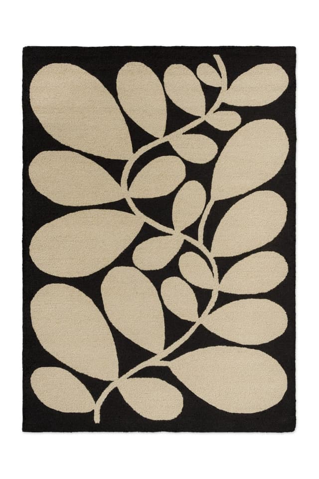 Dywan Sycamore Black 140x200 cm, beżowy, czarny, Orla Kiely - WYMIARY