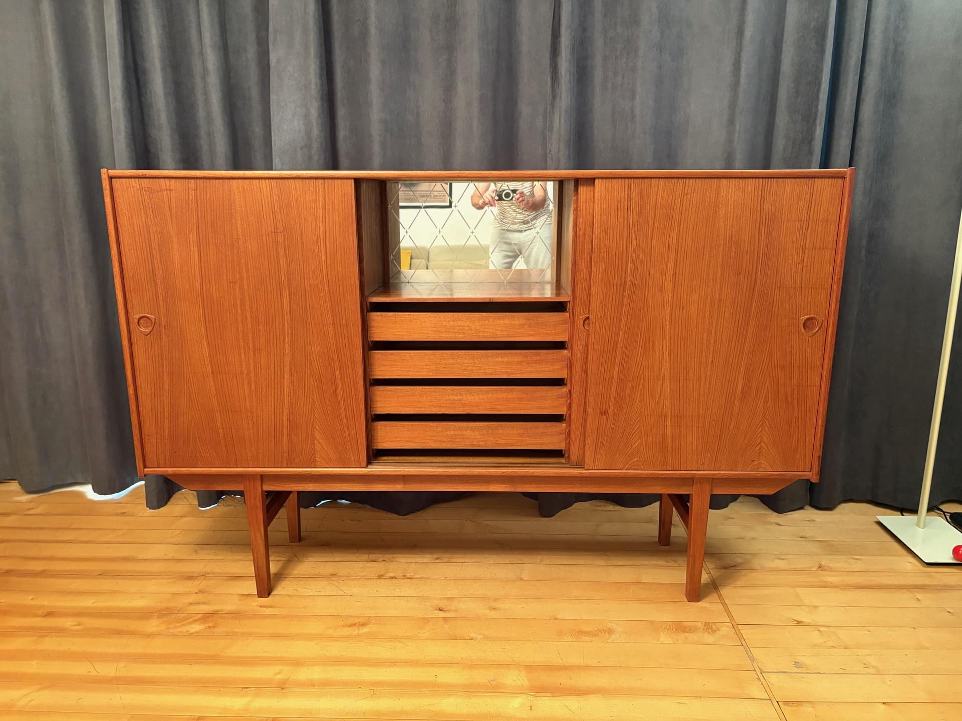 Komoda, brązowy, teak, Dania, lata 60. - 79759