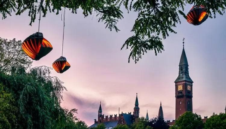 Lampa wisząca Konkylie, proj. L. Weisdorf, Lyfa, Dania, lata 60. - 58337