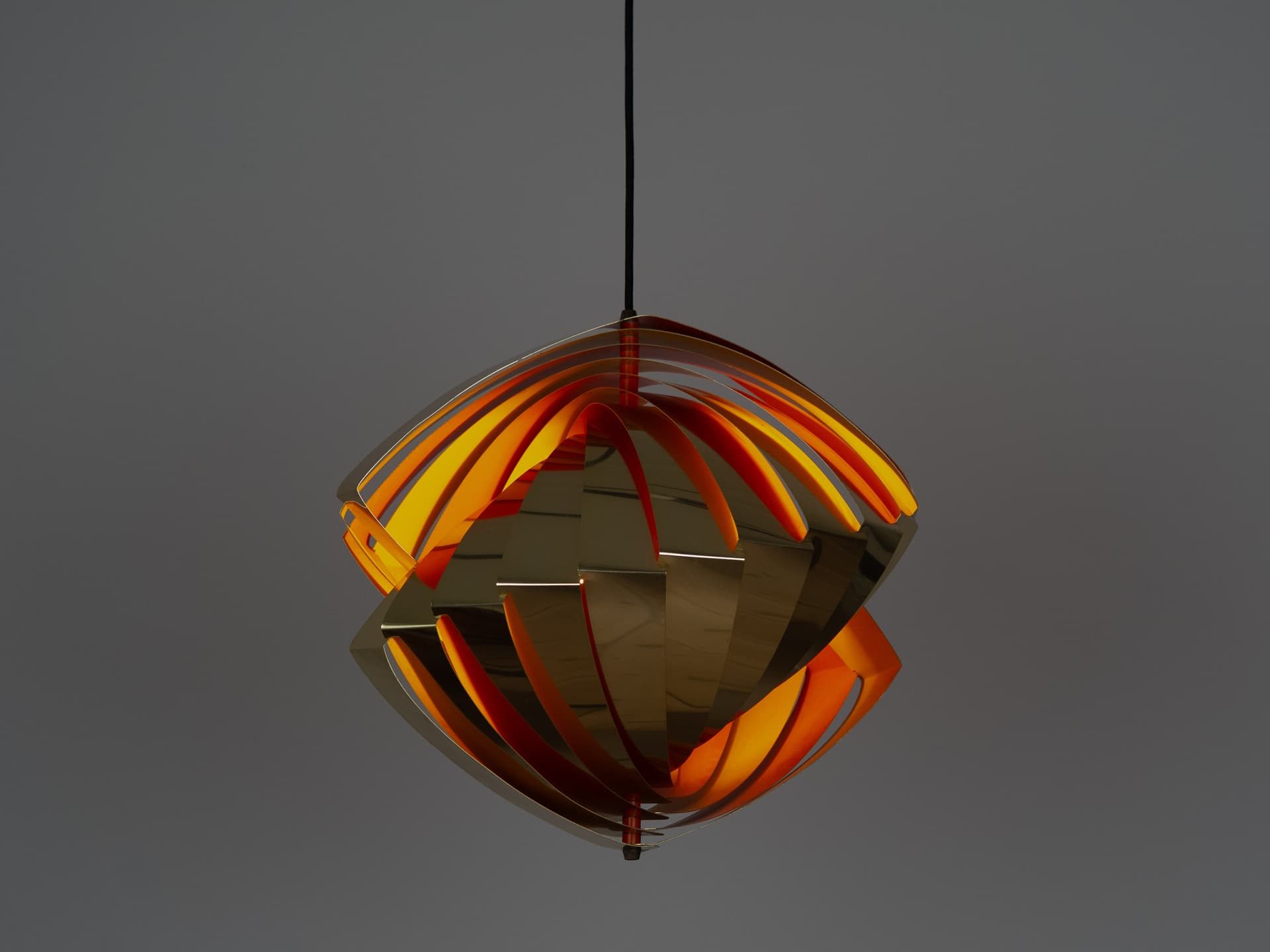 Lampa wisząca Konkylie, proj. L. Weisdorf, Lyfa, Dania, lata 60. - 58348