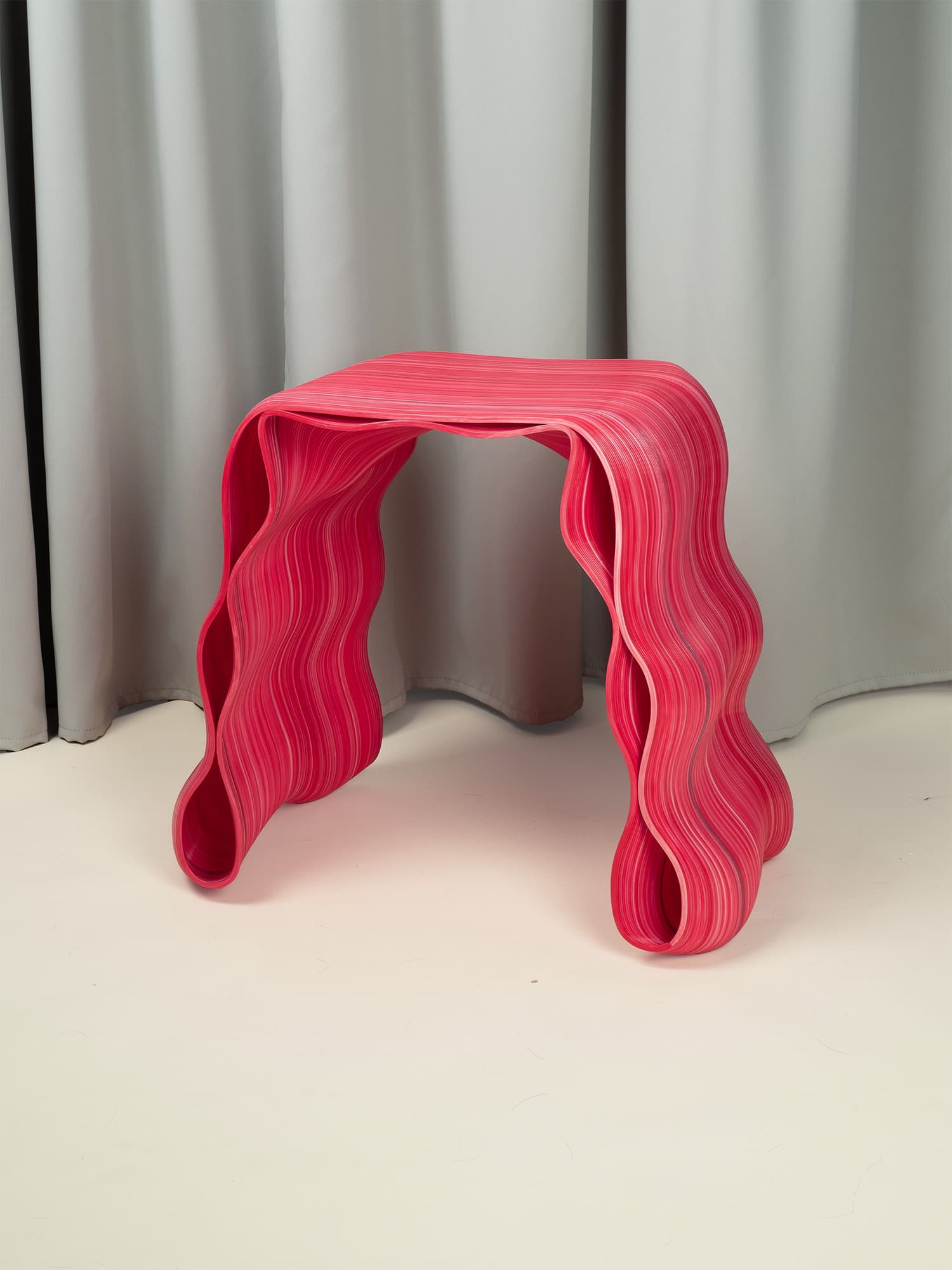 Stołek, STOUEK, różowy, proj. K. Luteracki, Bluba Studio - 58387