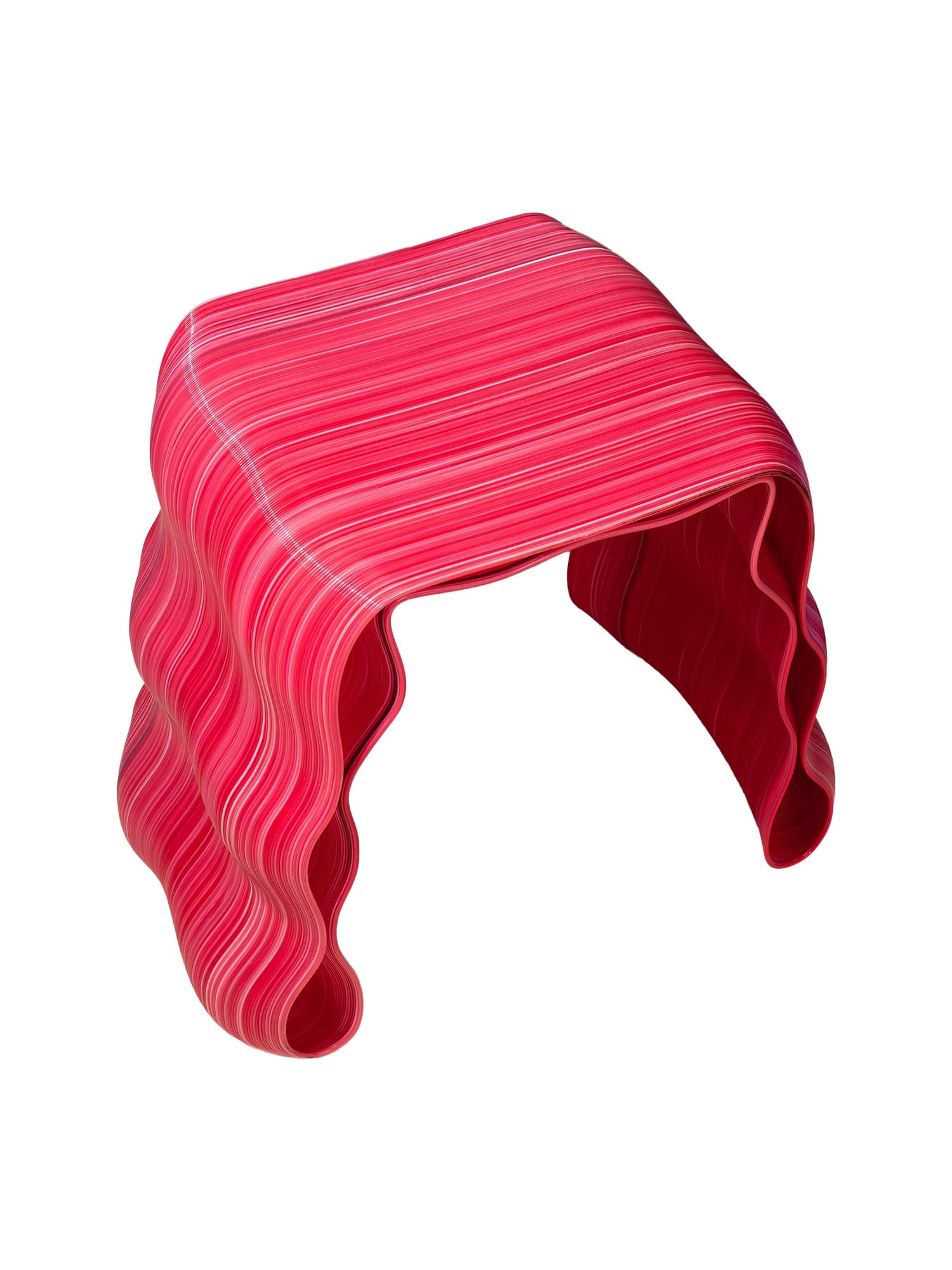 Stołek, STOUEK, różowy, proj. K. Luteracki, Bluba Studio