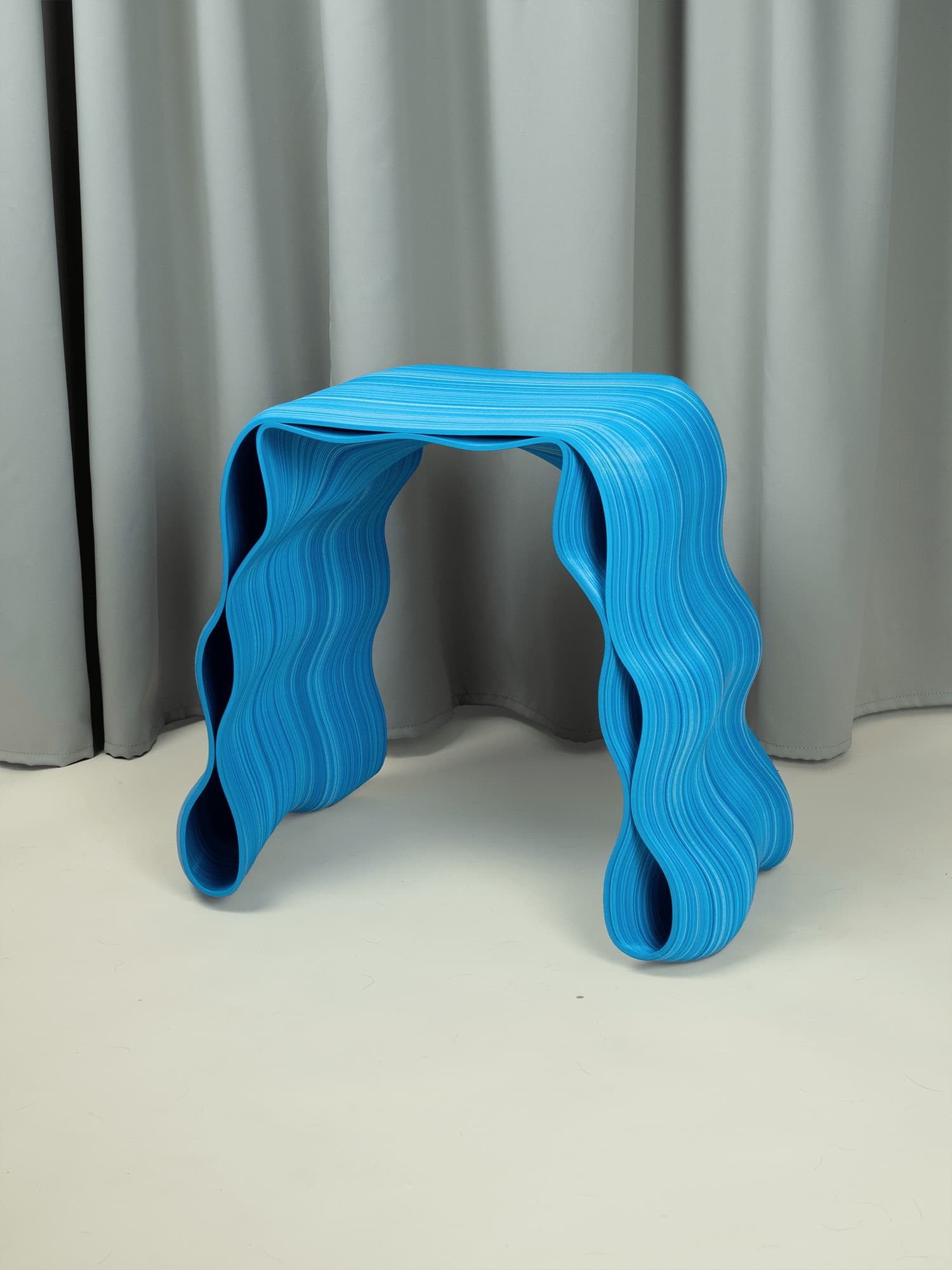 Stołek, STOUEK, niebieski, proj. K. Luteracki, Bluba Studio - 58467