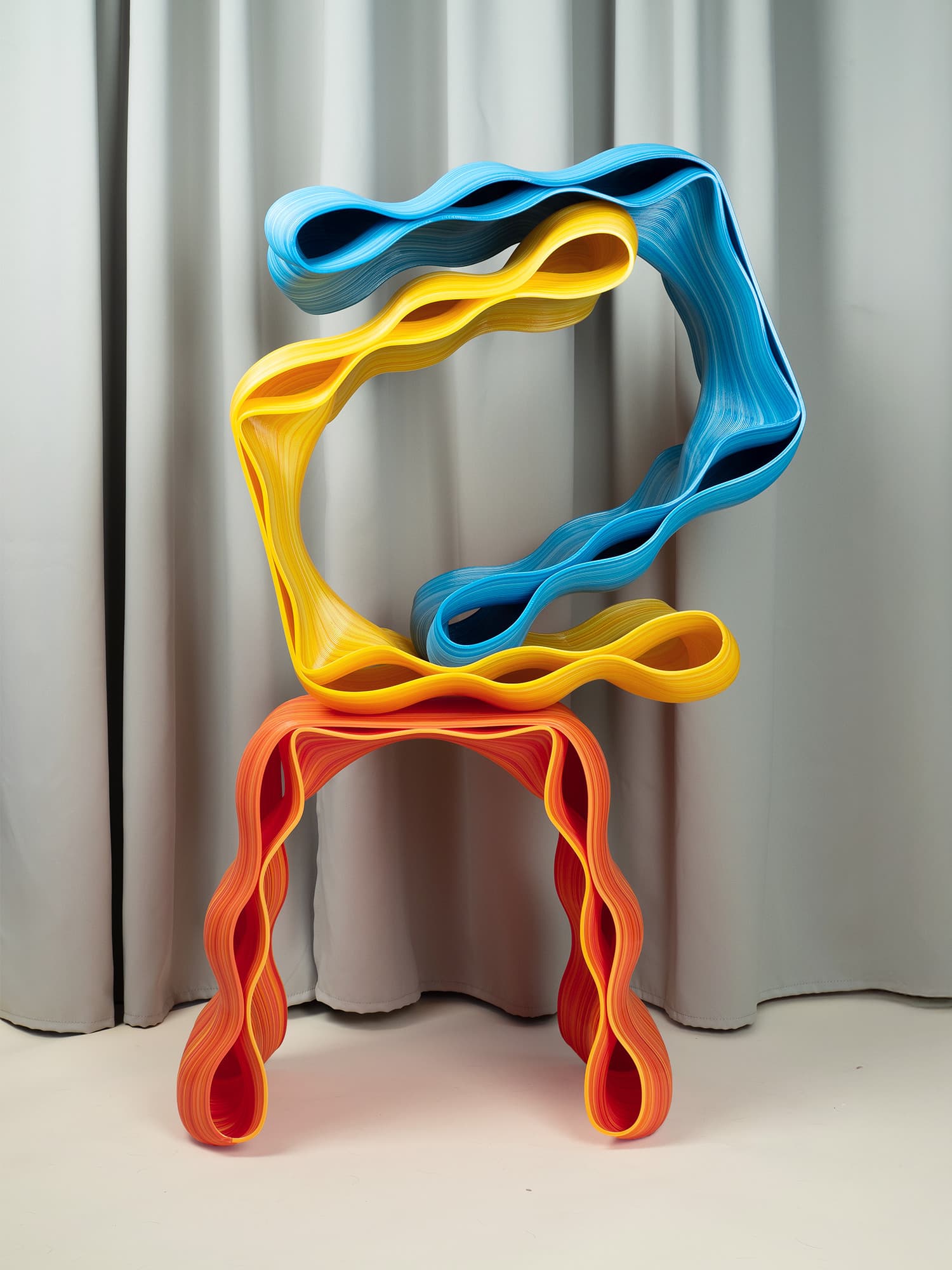 Stołek, STOUEK, niebieski, proj. K. Luteracki, Bluba Studio - 58454