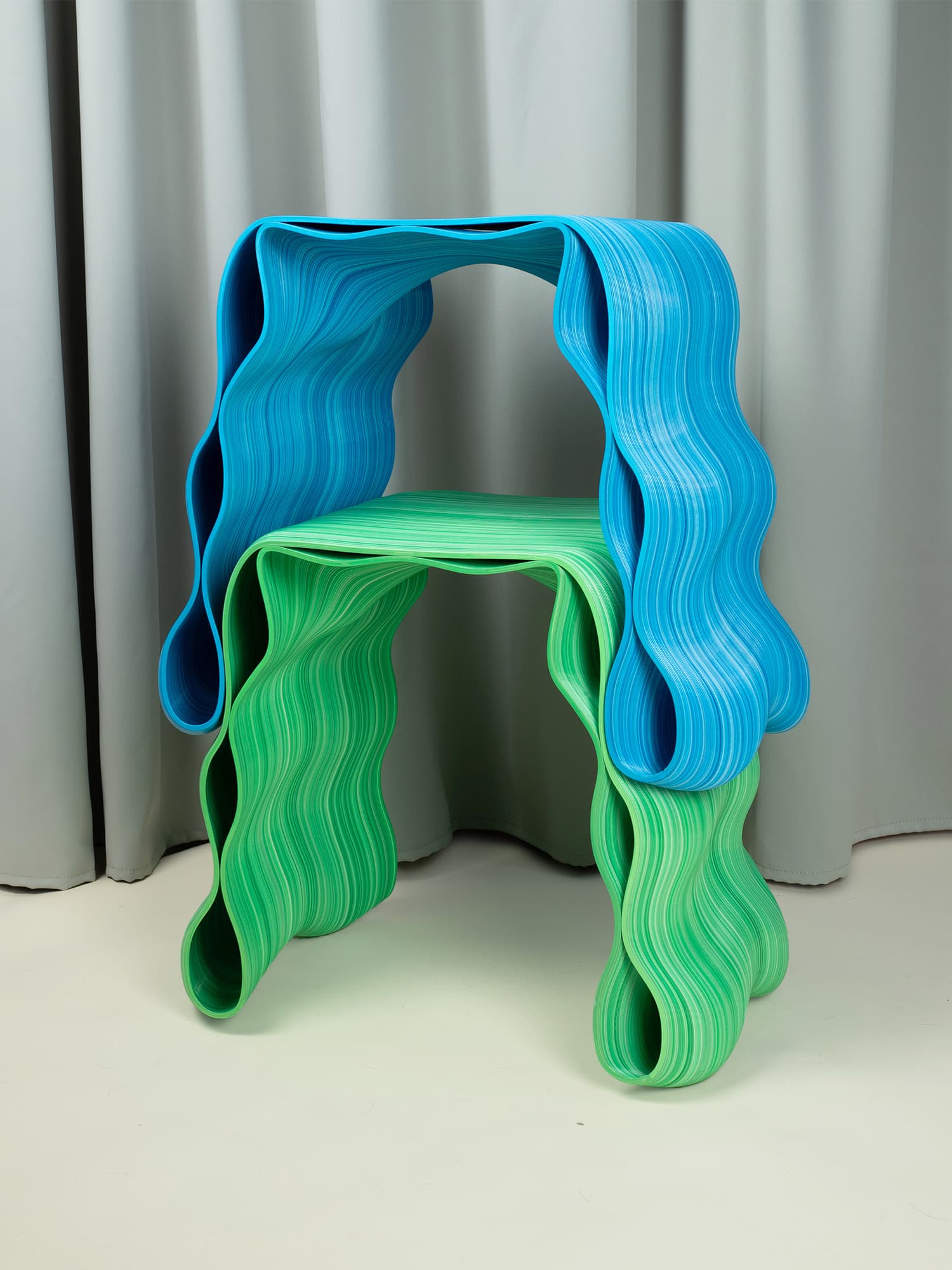 Stołek, STOUEK, niebieski, proj. K. Luteracki, Bluba Studio - 58455