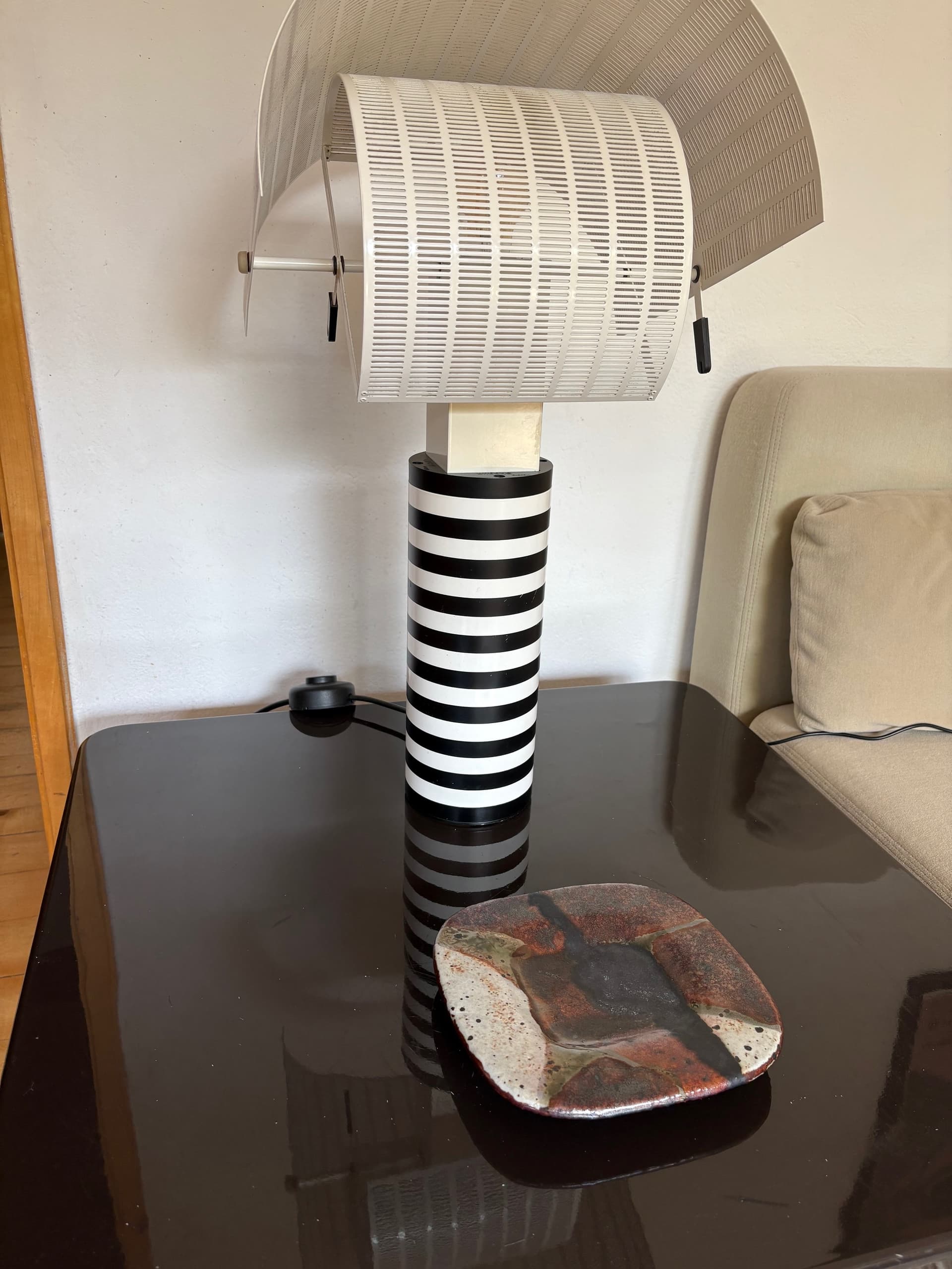 Decorative bowl, multicolor ceramics, by J. Pouchain, Atelier Dieulefit, France, 1960s. - 59203