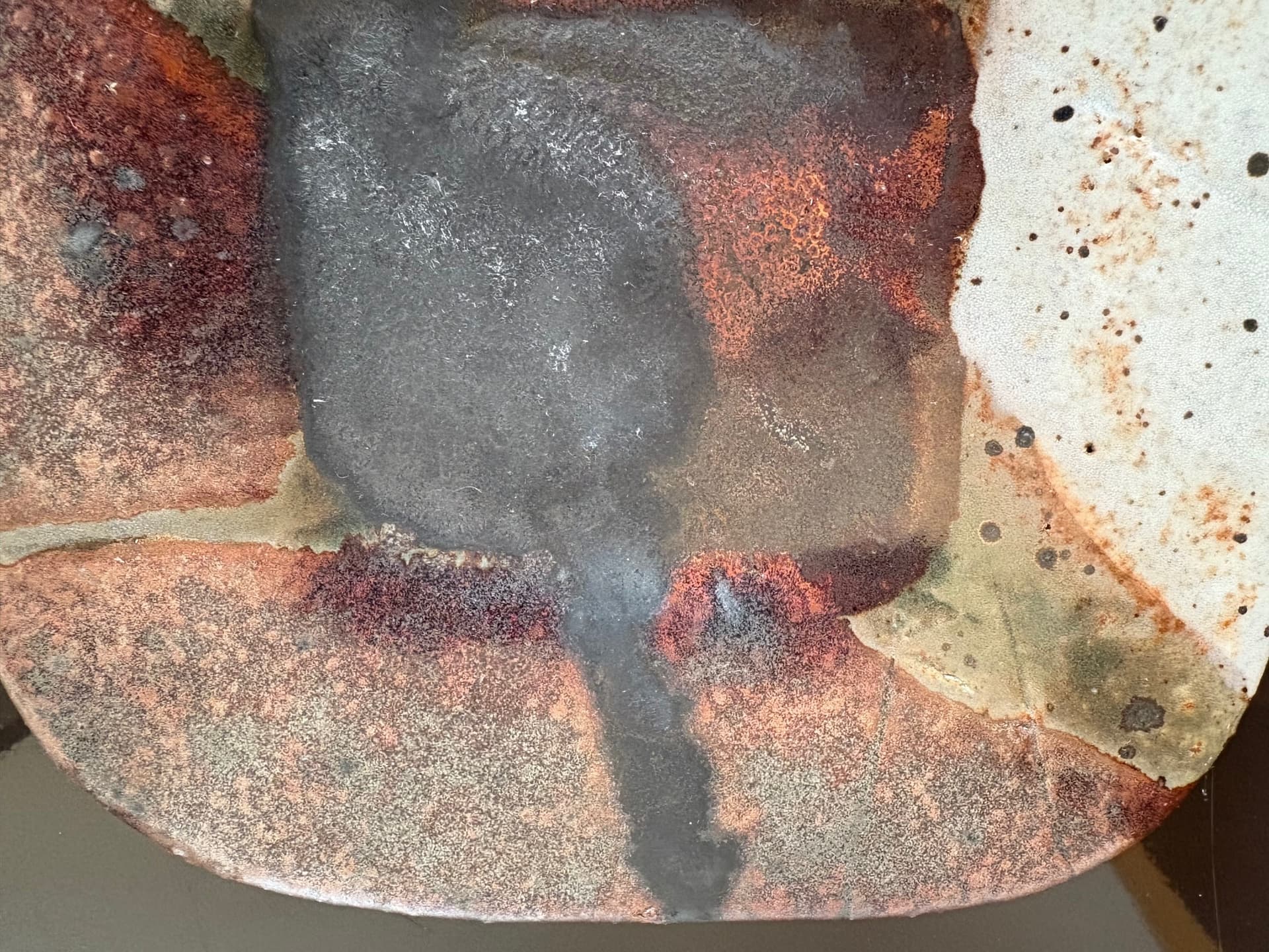 Decorative bowl, multicolor ceramics, by J. Pouchain, Atelier Dieulefit, France, 1960s. - 59199