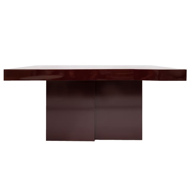 Maroon Oak Modernist Table, 2020s - DIMENSION
