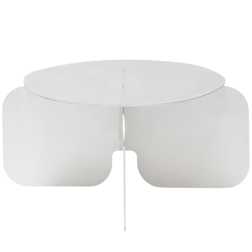 Stolik kawowy surowe aluminium Object105, NG Design