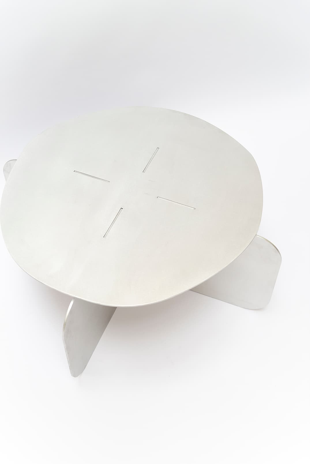 Stolik kawowy surowe aluminium Object105, NG Design - 61281