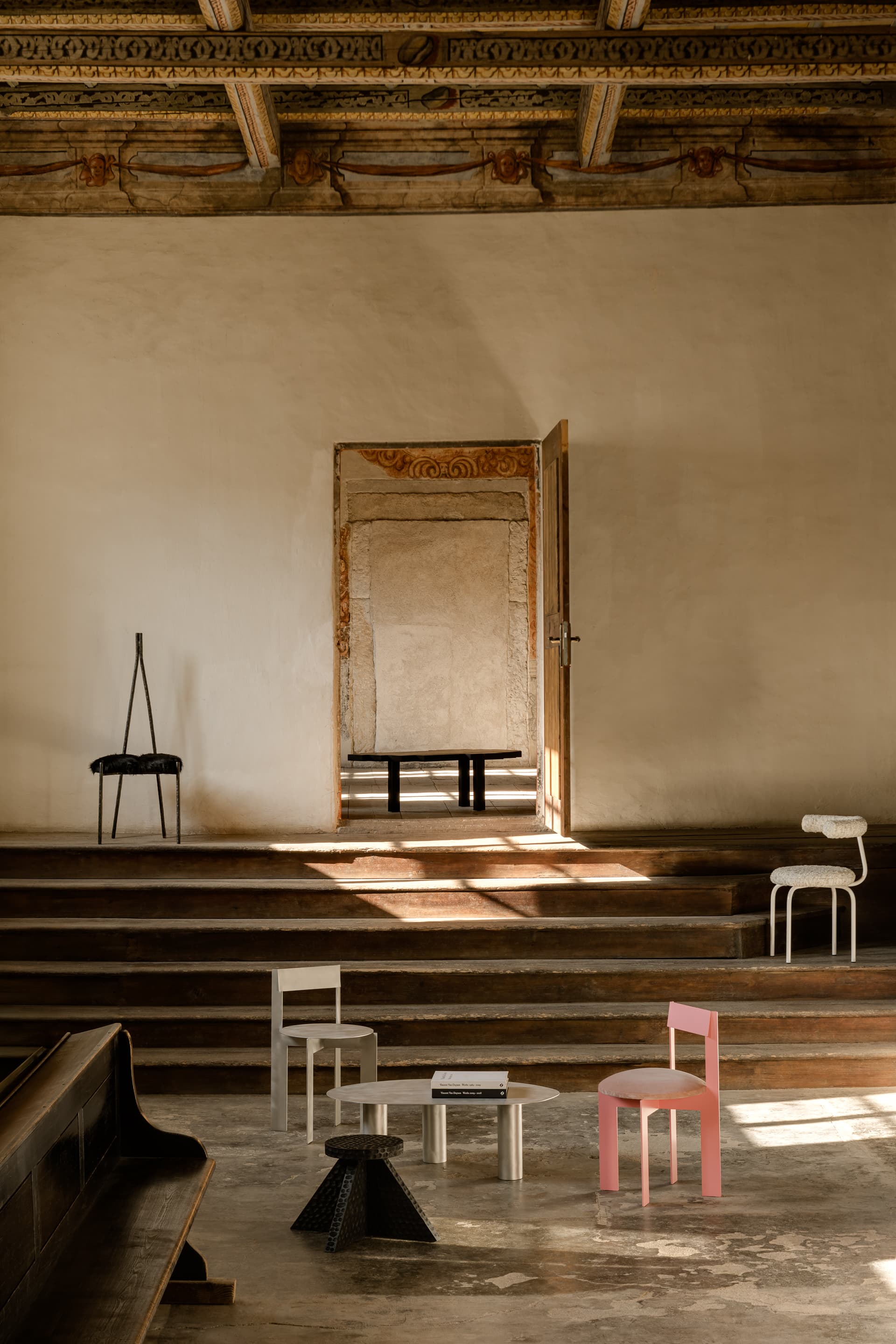 Krzesło metalowe różowe Object113, NG Design - 61228