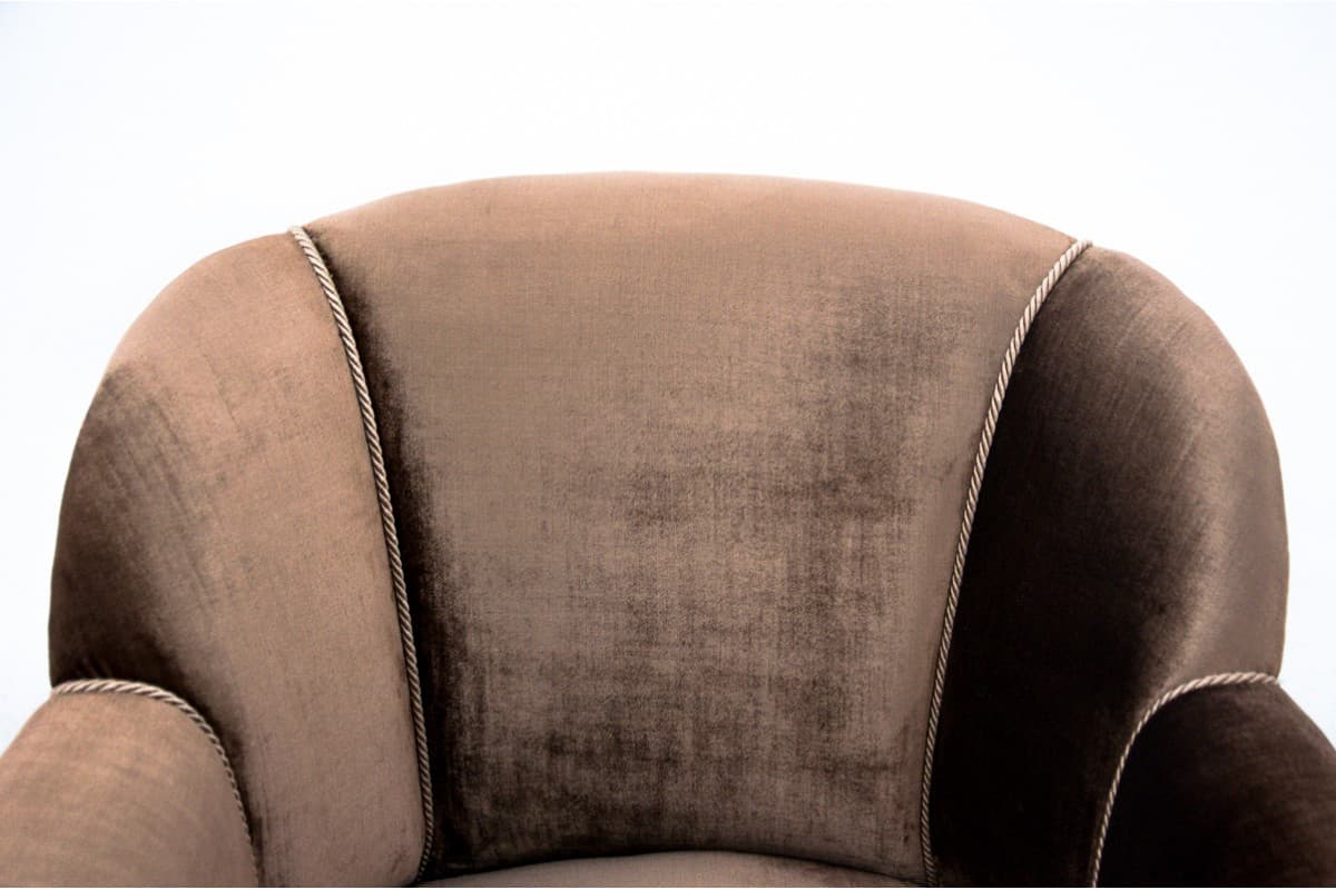 Beżowy komplet salonowy w stylu wiktoriańskim, Norwegia, lata 90. XIX wieku - 50192