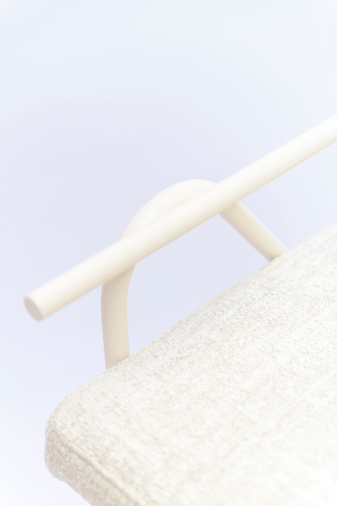 Krzesło stalowe tapicerowane Rustic White Object102, NG Design - 61235