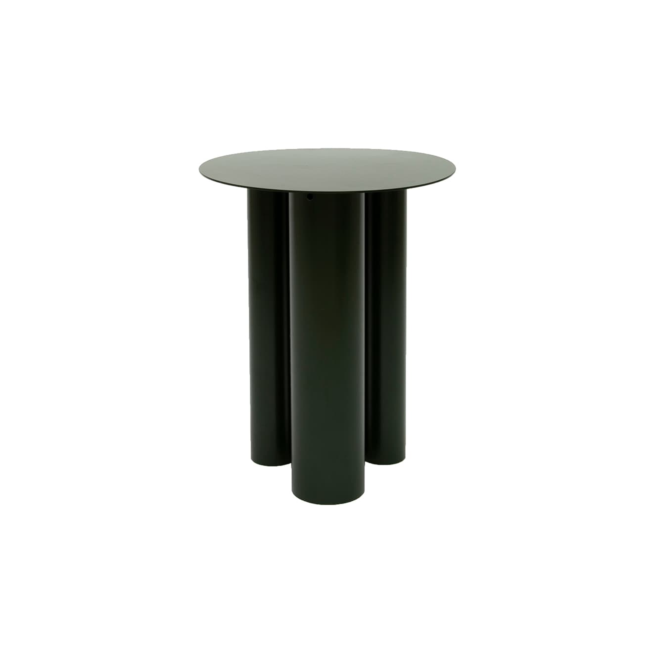 Bottle Green Steel Side Table, Bauhaus Style, 1920s - 61290