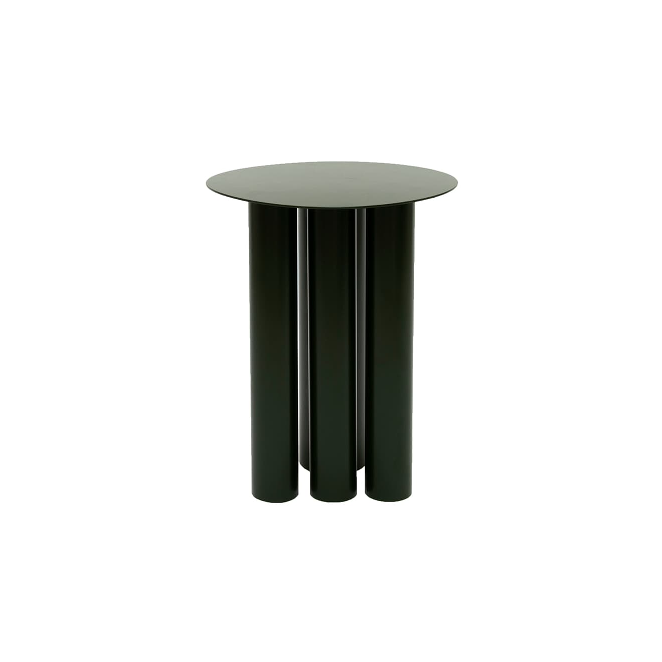 Bottle Green Steel Side Table, Bauhaus Style, 1920s - 61291