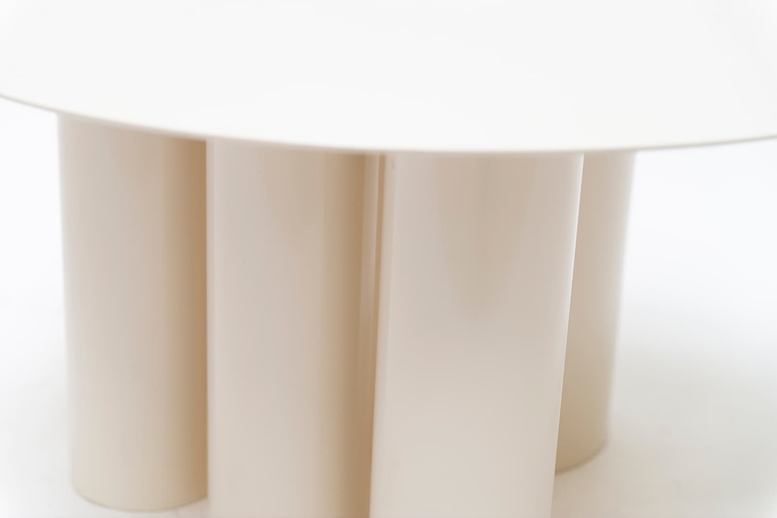 Stolik kawowy Ø90x35 cm stal malowana proszkowo ecru Object067, NG Design - 62210