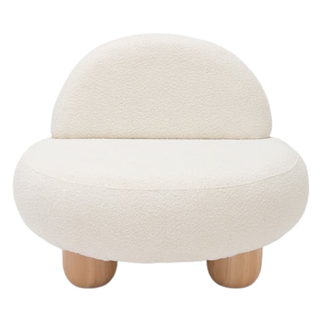 Fotel tkanina boucle biały Object048, NG Design - WYMIARY