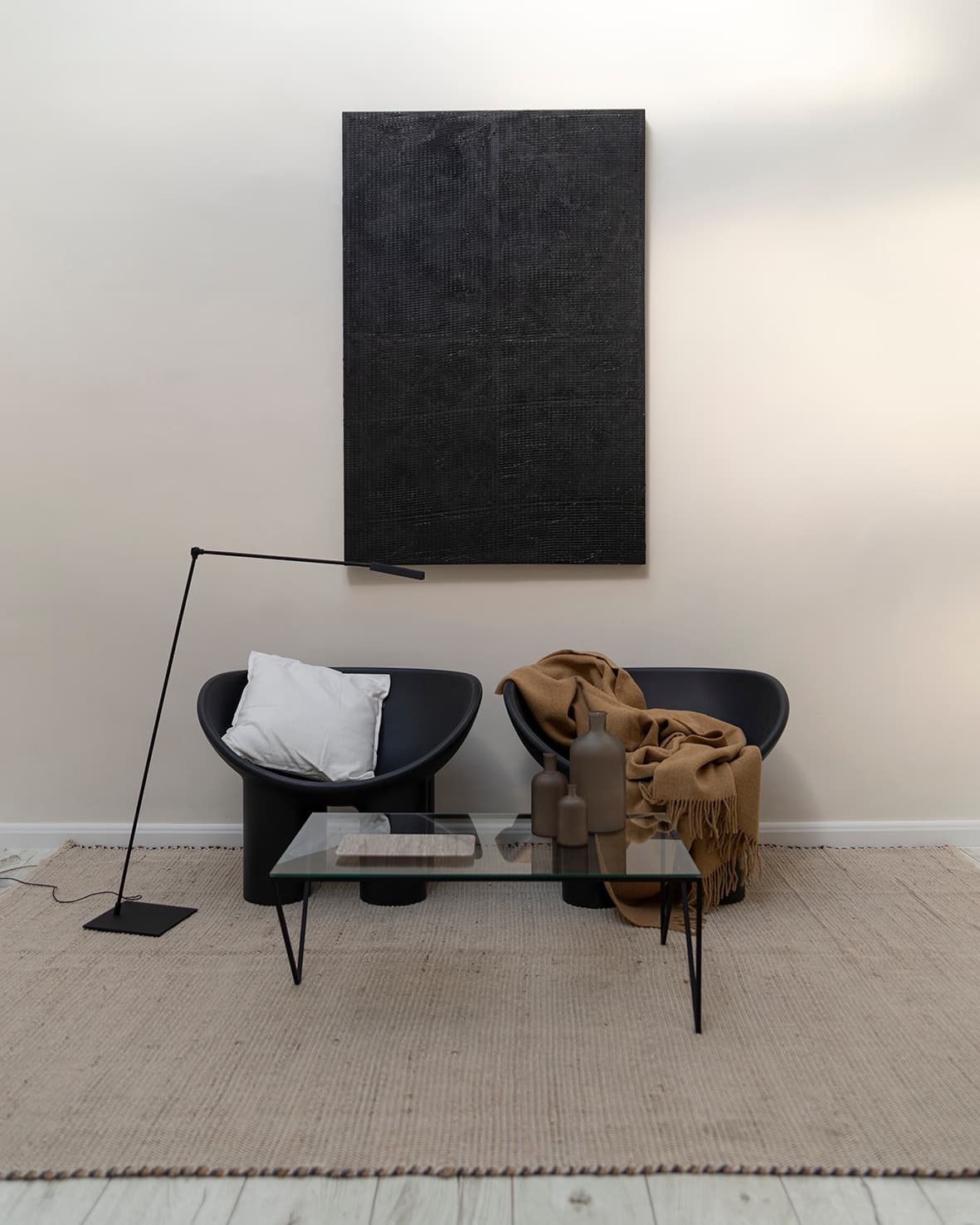 Stolik kawowy stalowy szklany oblat Object037, NG Design - 62718