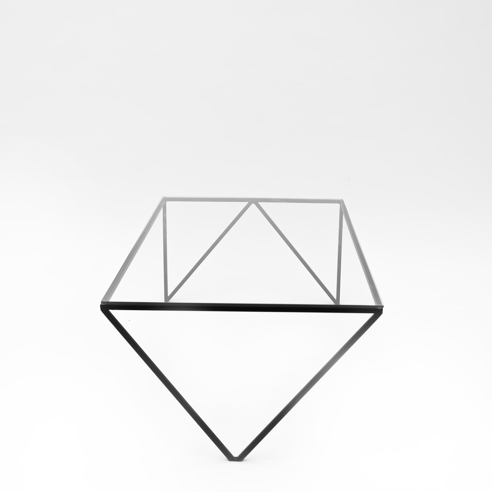 Stolik kawowy stalowy szklany oblat Object037, NG Design - 62716