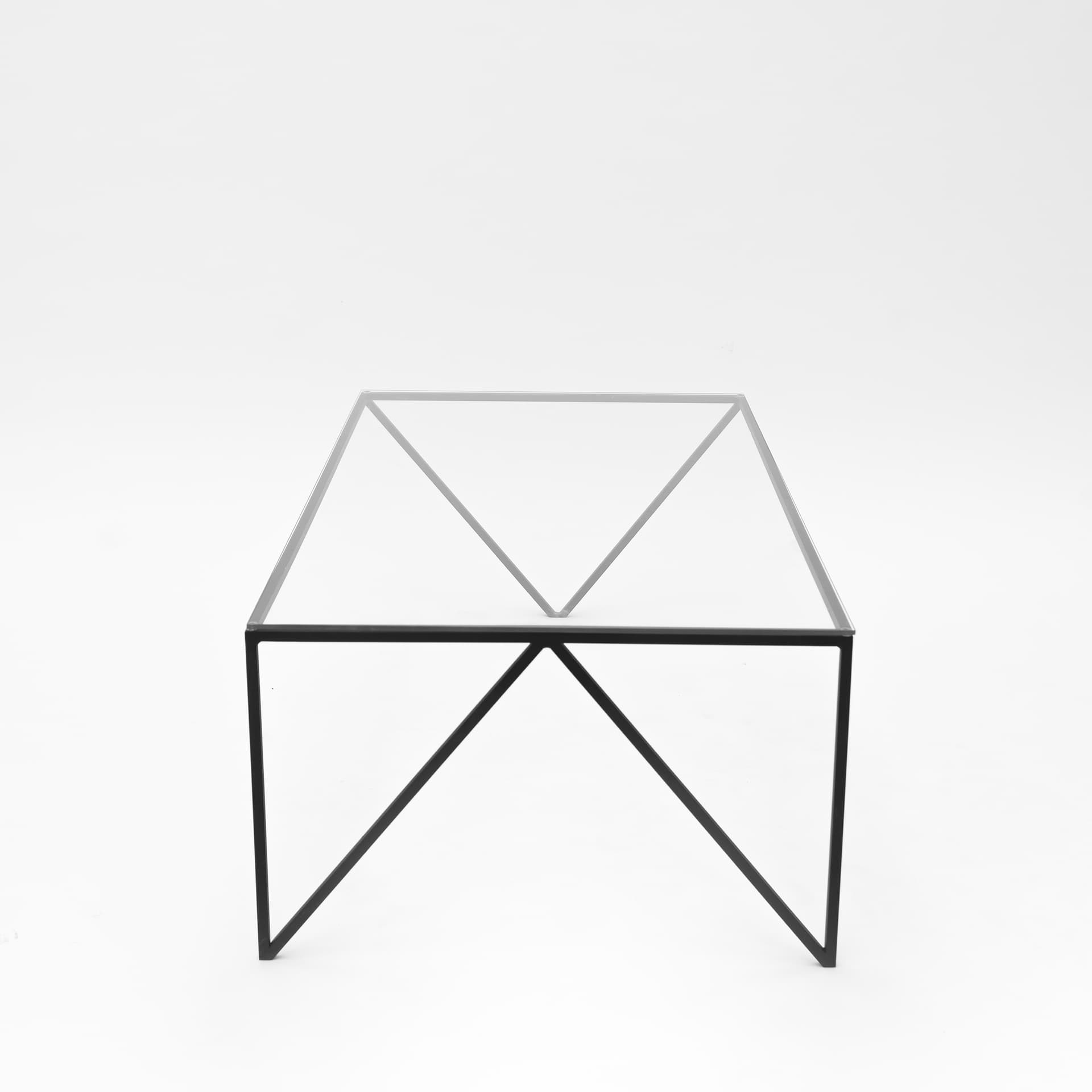 Stolik kawowy stalowy szklany oblat Object037, NG Design - 62717