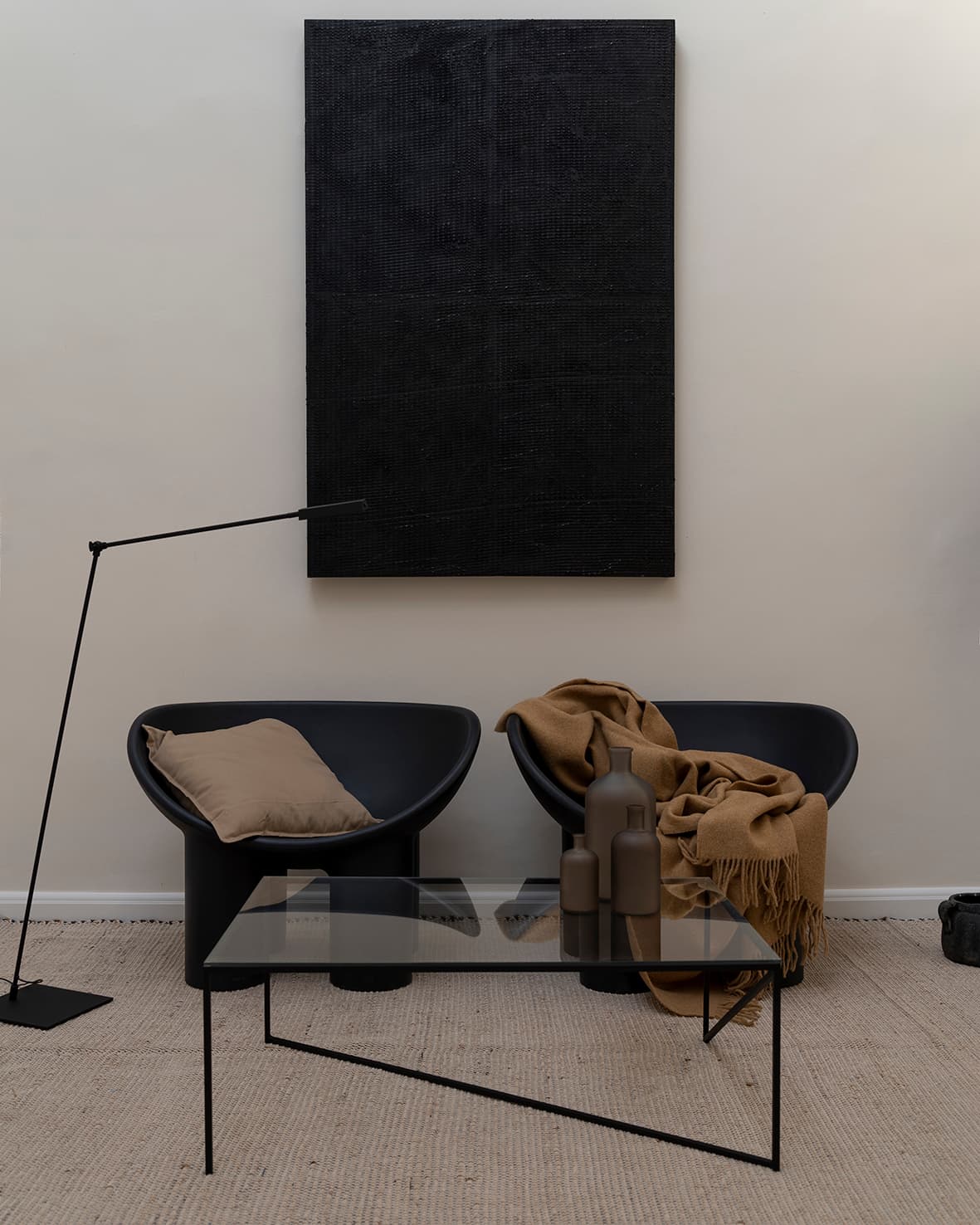 Stolik kawowy stalowy szklany blat Object038, NG Design - 62603