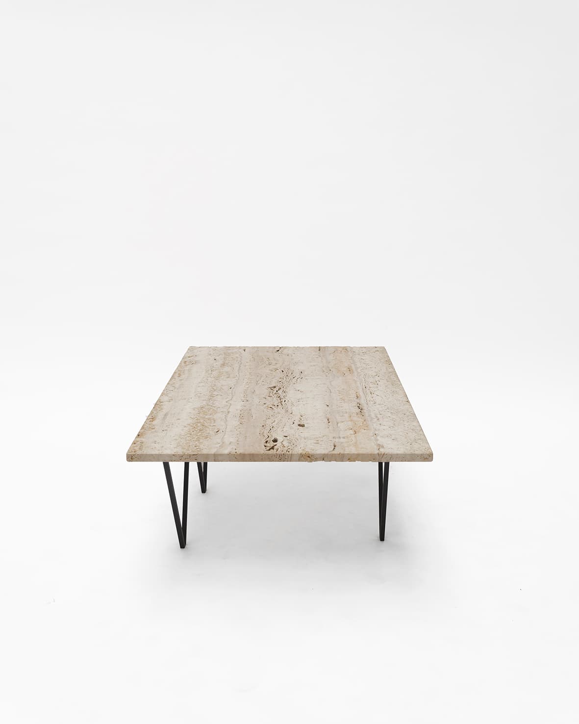 Stolik kawowy z trawertynowym blatem Object040, NG Design - 62725