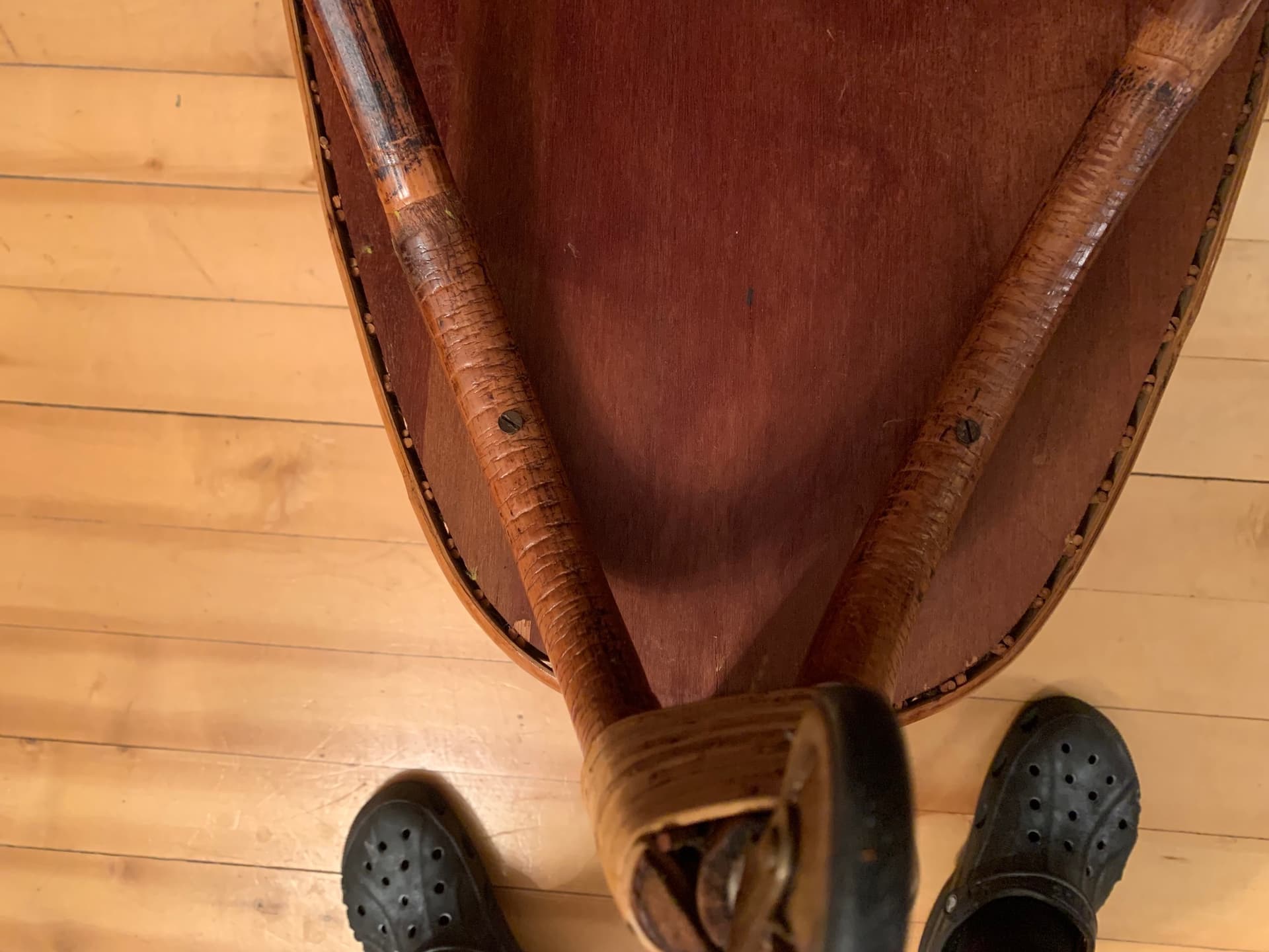 Bar cart, light brown bamboo, Italy, 1950s. - 59293