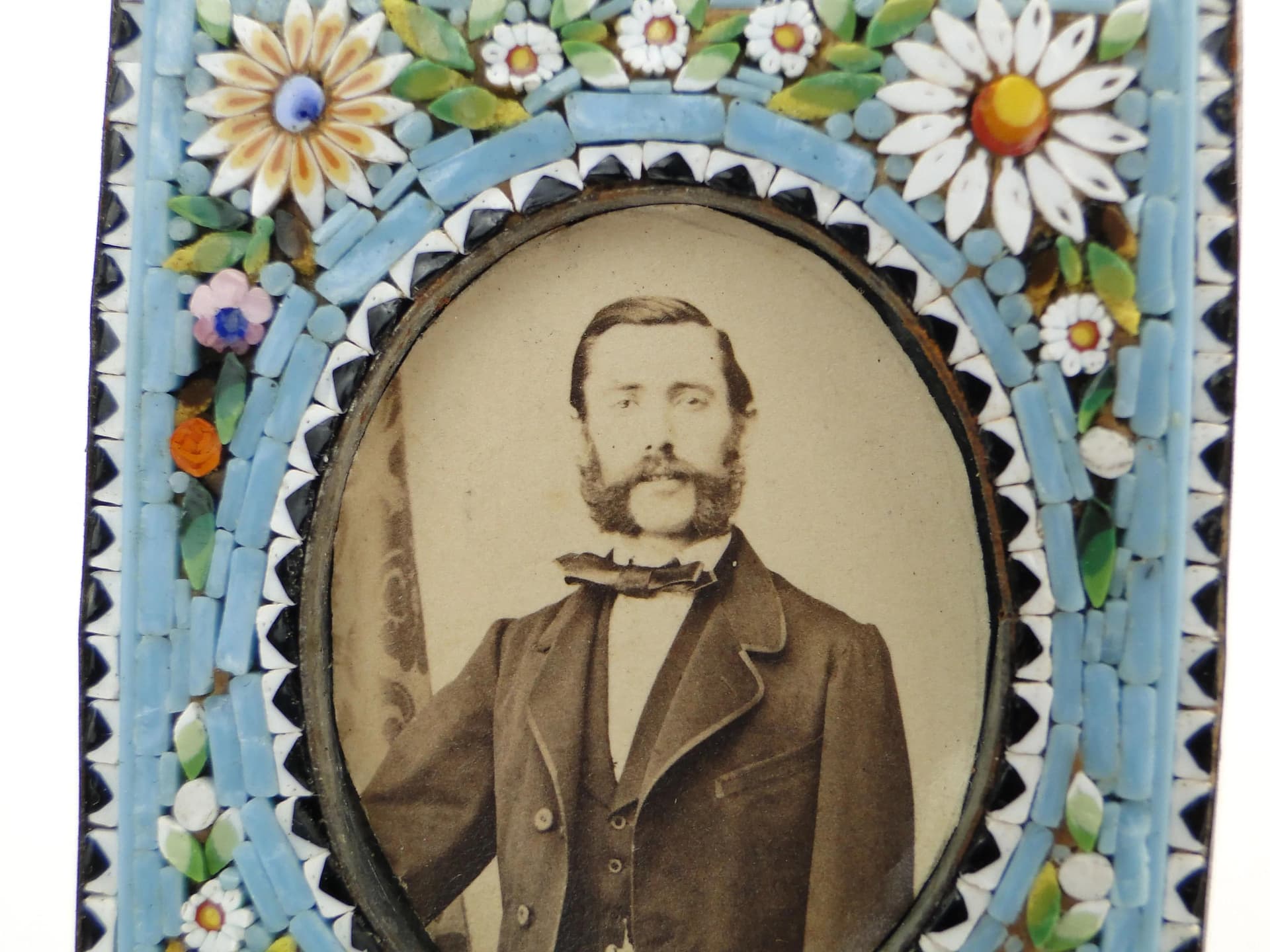 Ramka na zdjęcie z mikromozaiką millefiori, Włochy, lata 1900–1920 - 59522