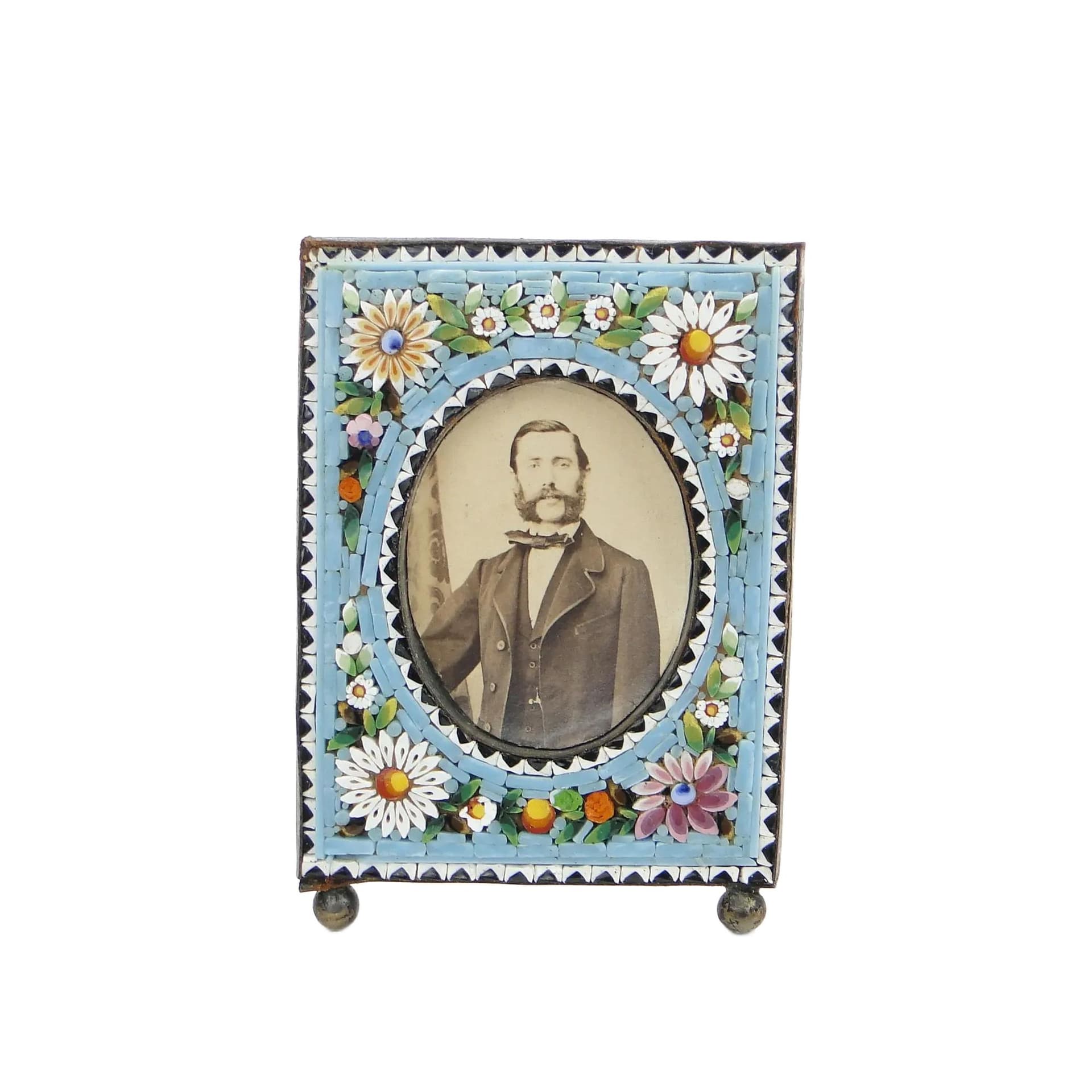 Ramka na zdjęcie z mikromozaiką millefiori, Włochy, lata 1900–1920 - 59518