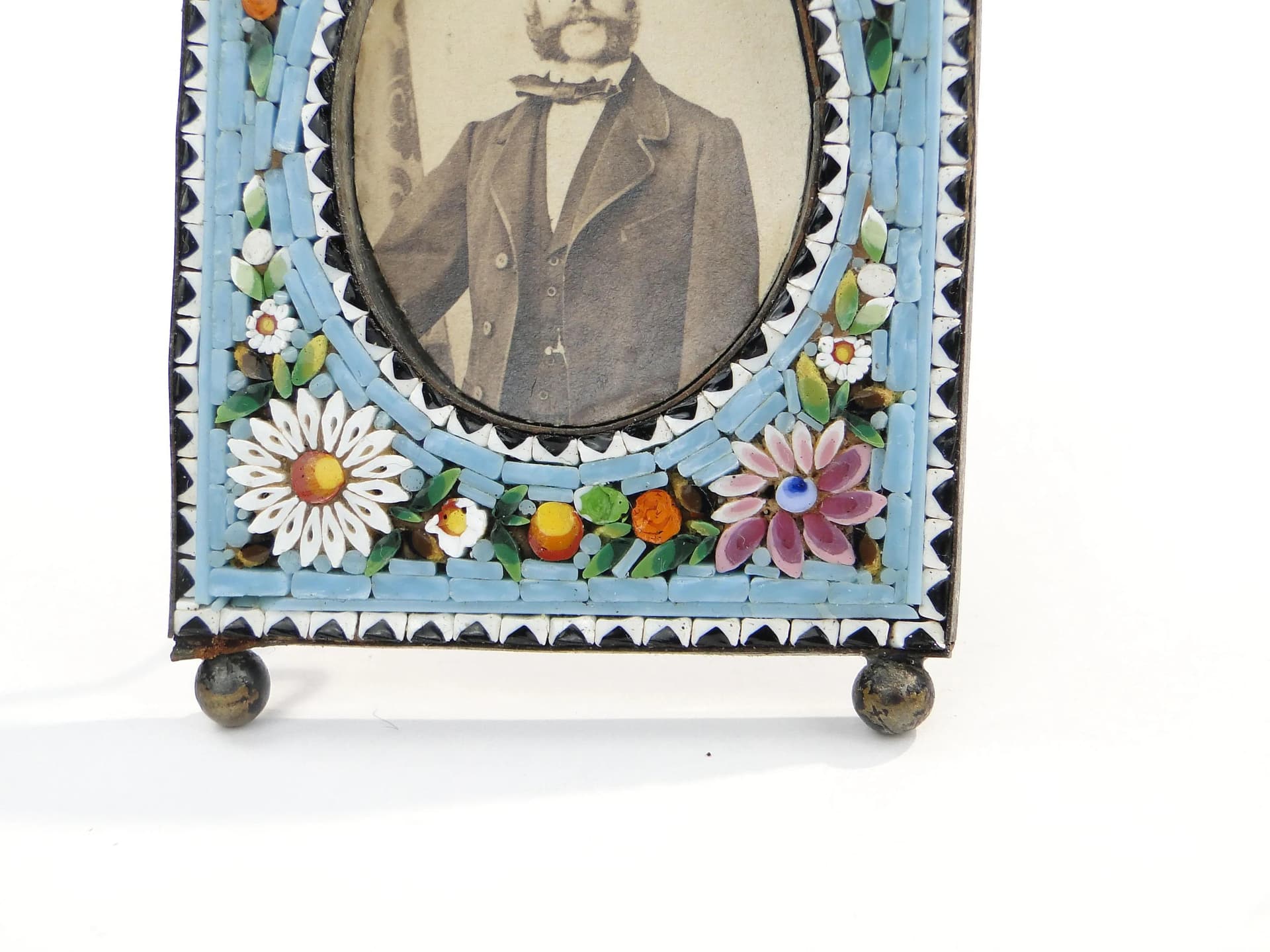 Ramka na zdjęcie z mikromozaiką millefiori, Włochy, lata 1900–1920 - 59520