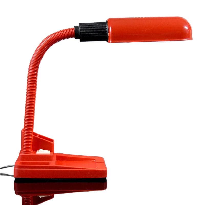Czerwona lampa biurkowa, Stilplast, Włochy, lata 80. - 5340