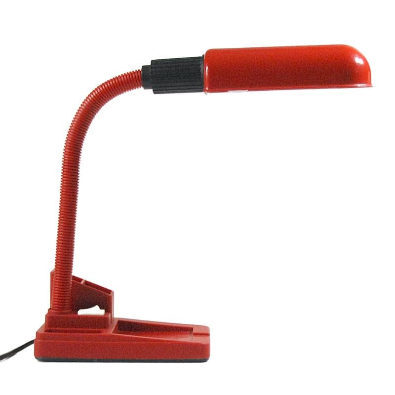 Czerwona lampa biurkowa, Stilplast, Włochy, lata 80. - 5341