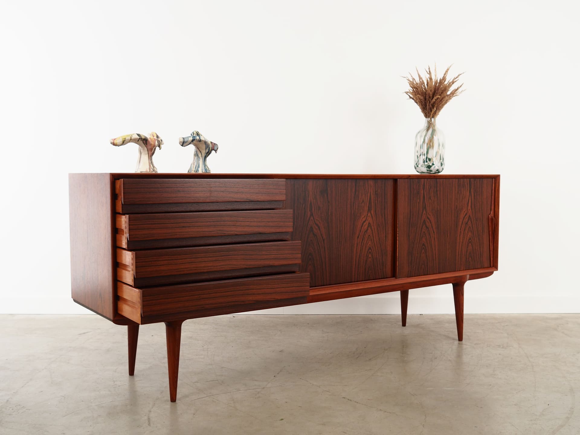 Sideboard, palisander brązowy, Omann Jun, Dania, lata 70. - 59836