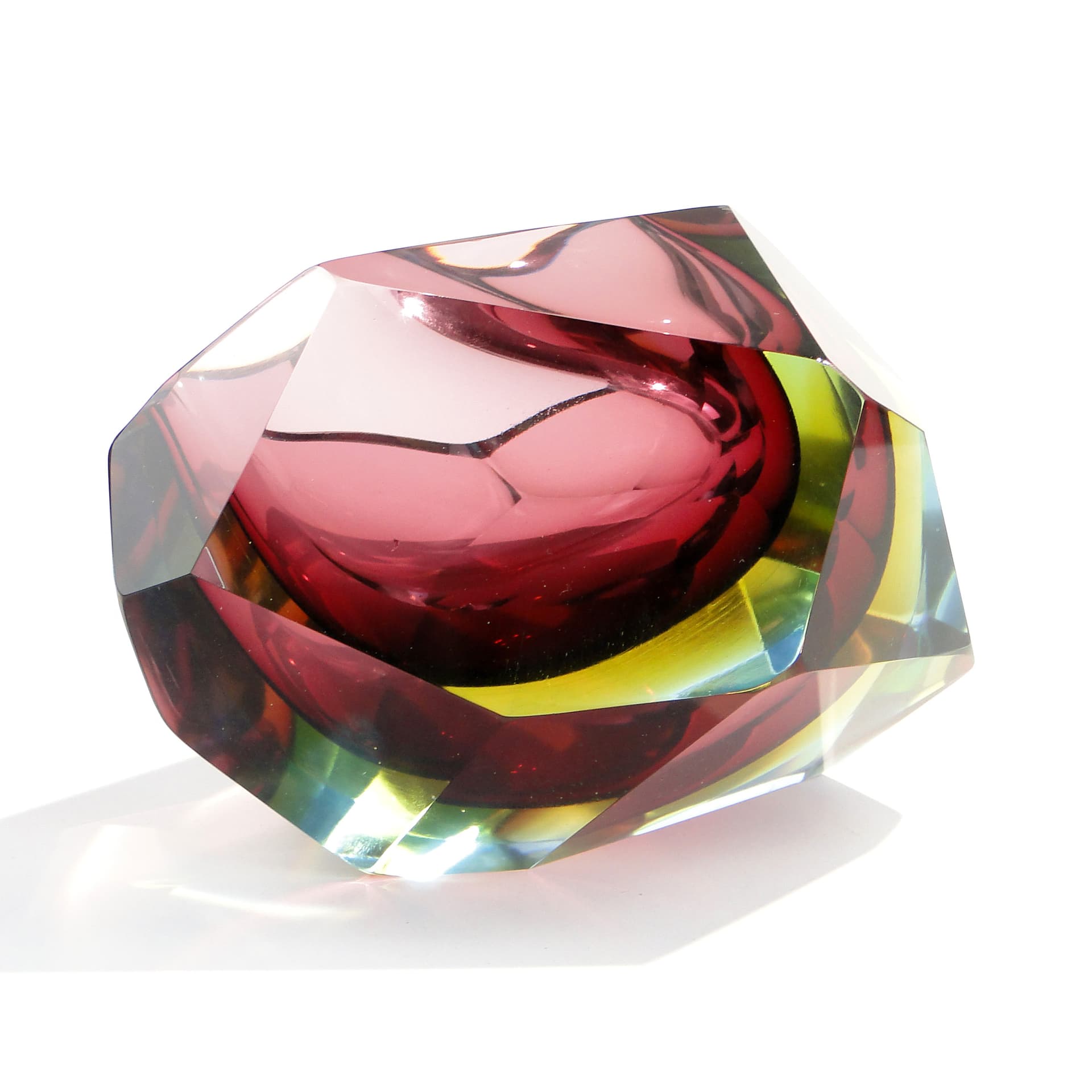 Popielnica Mandruzzato, szkło multikolor, proj. F. Poli, Włochy, lata 50. - 59906