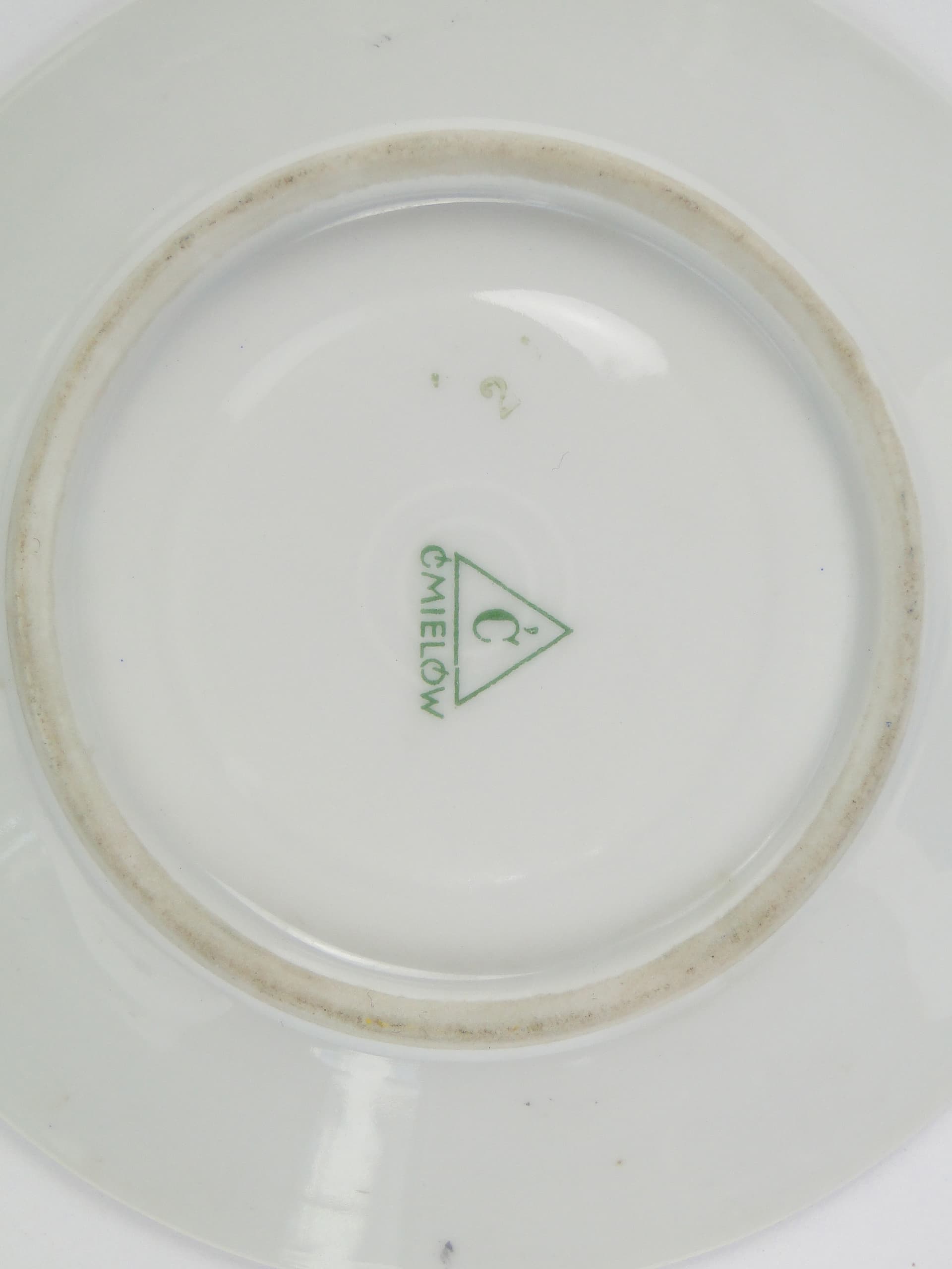 Filiżanka mokka Bałtyk, niebieski złoty, porcelana, proj. B. Wendorf, Ćmielów, Polska, lata 30. - 59939