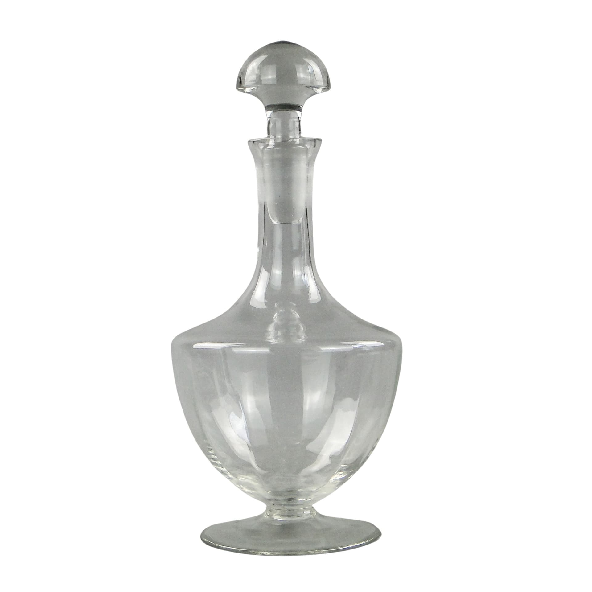 Karafka Art déco, szkło transparentne, Polska, lata 50. - 60029