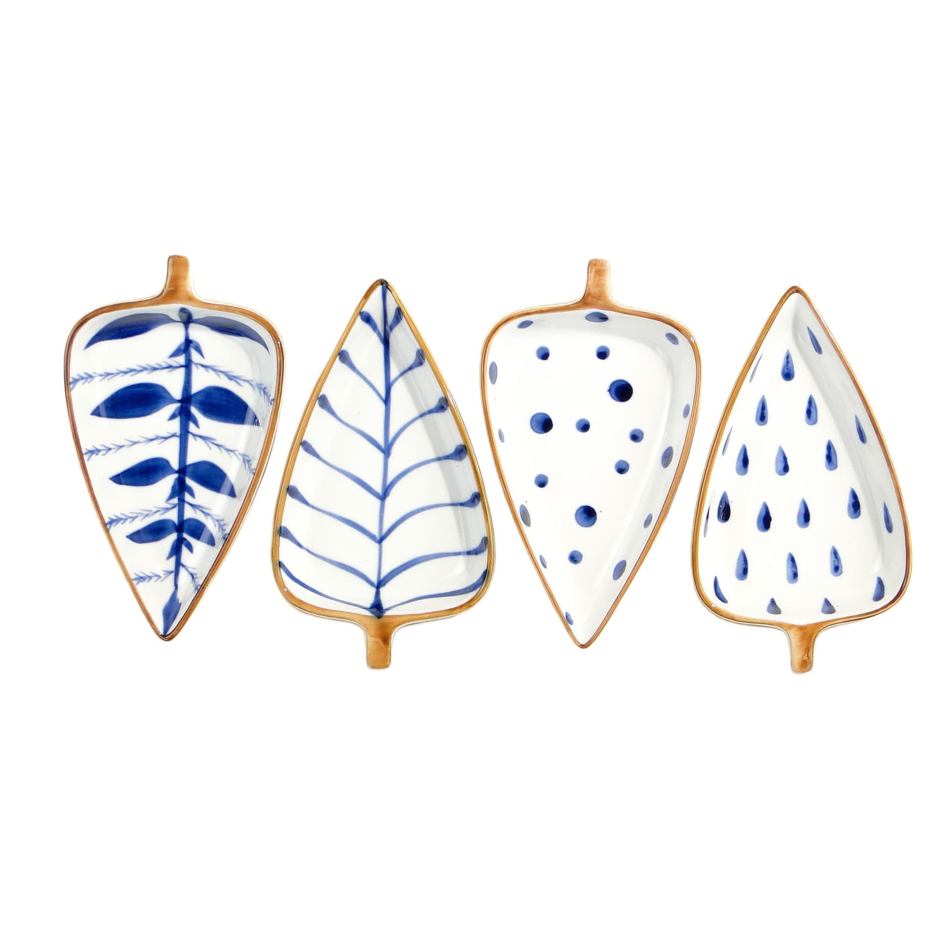 Zestaw miseczek do przystawek, biały, porcelana, lata 90.