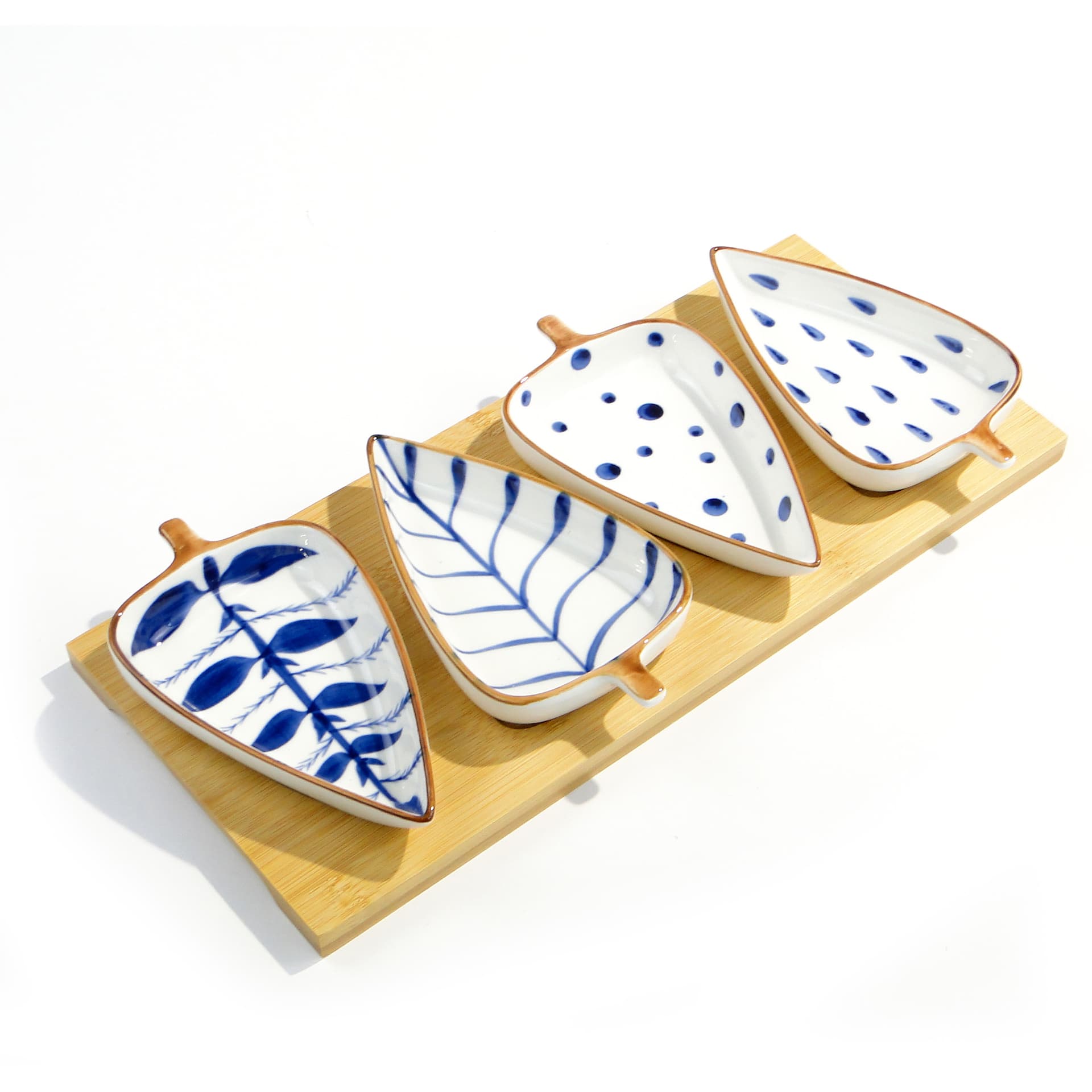 Zestaw miseczek do przystawek, biały, porcelana, lata 90. - 60011