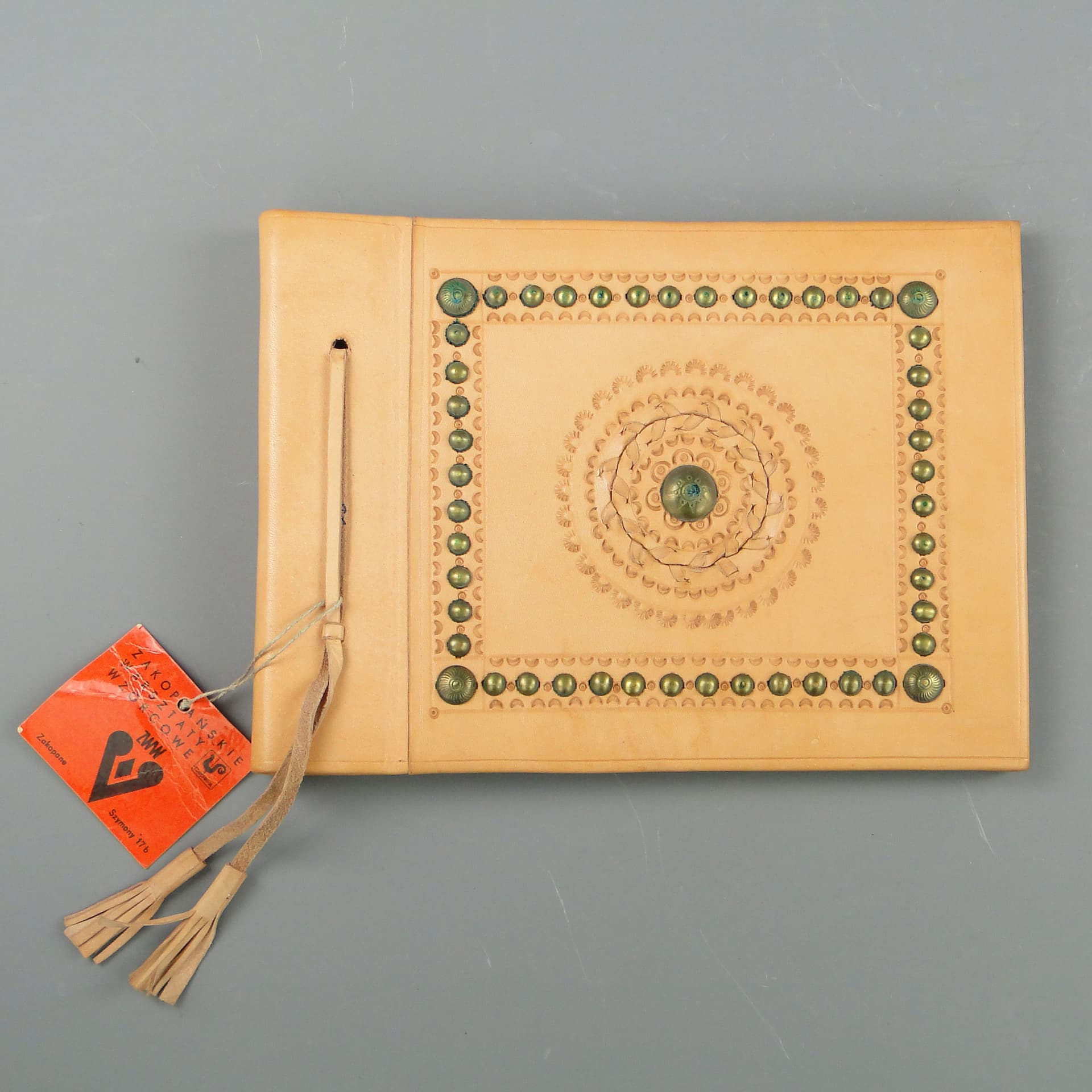 Photo album, beige leather, Poland, 1970s. - 60073