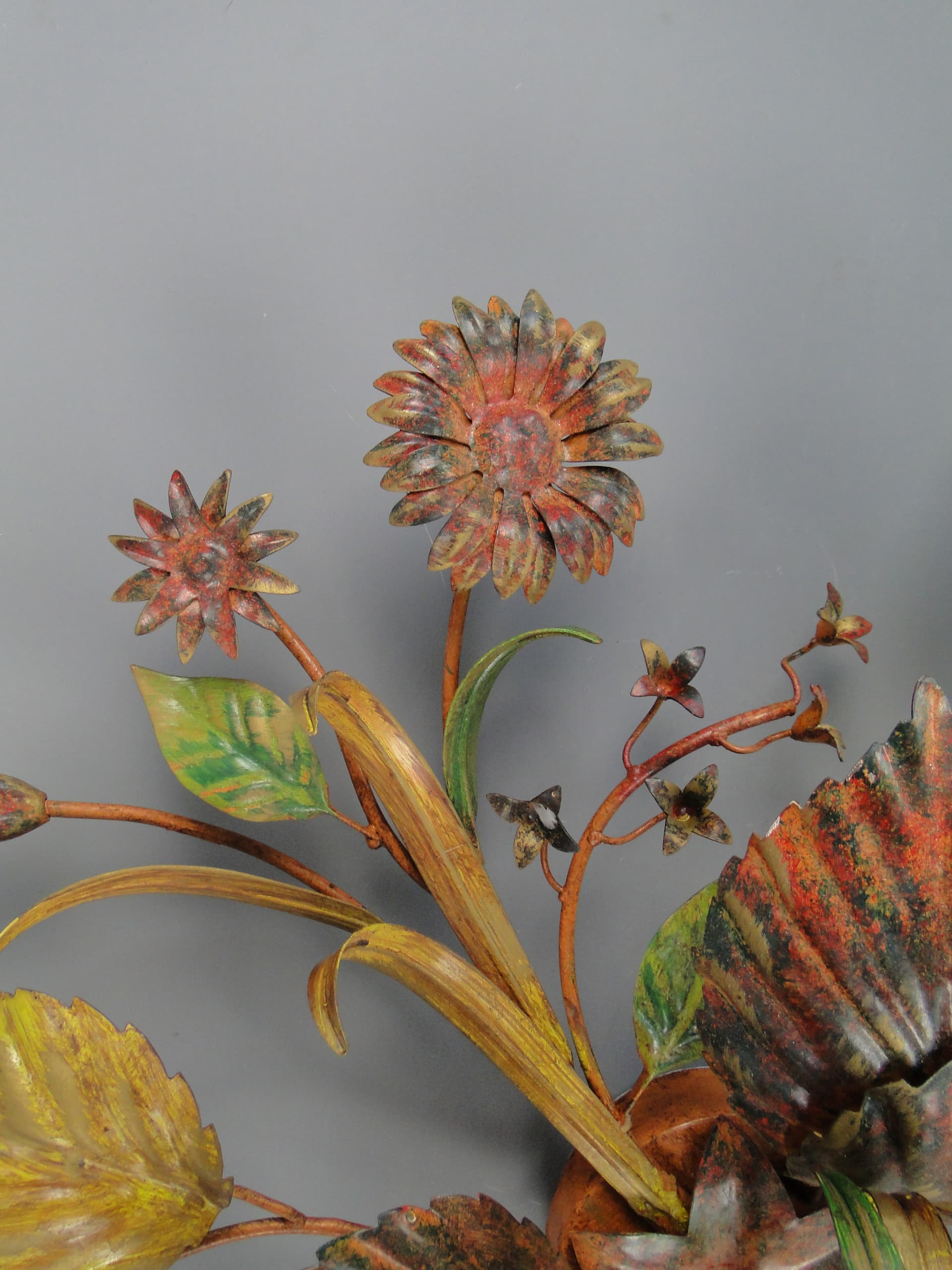 Ceiling Light Hollywood Regency, golden, metal, Italy, 1970s. - 60185