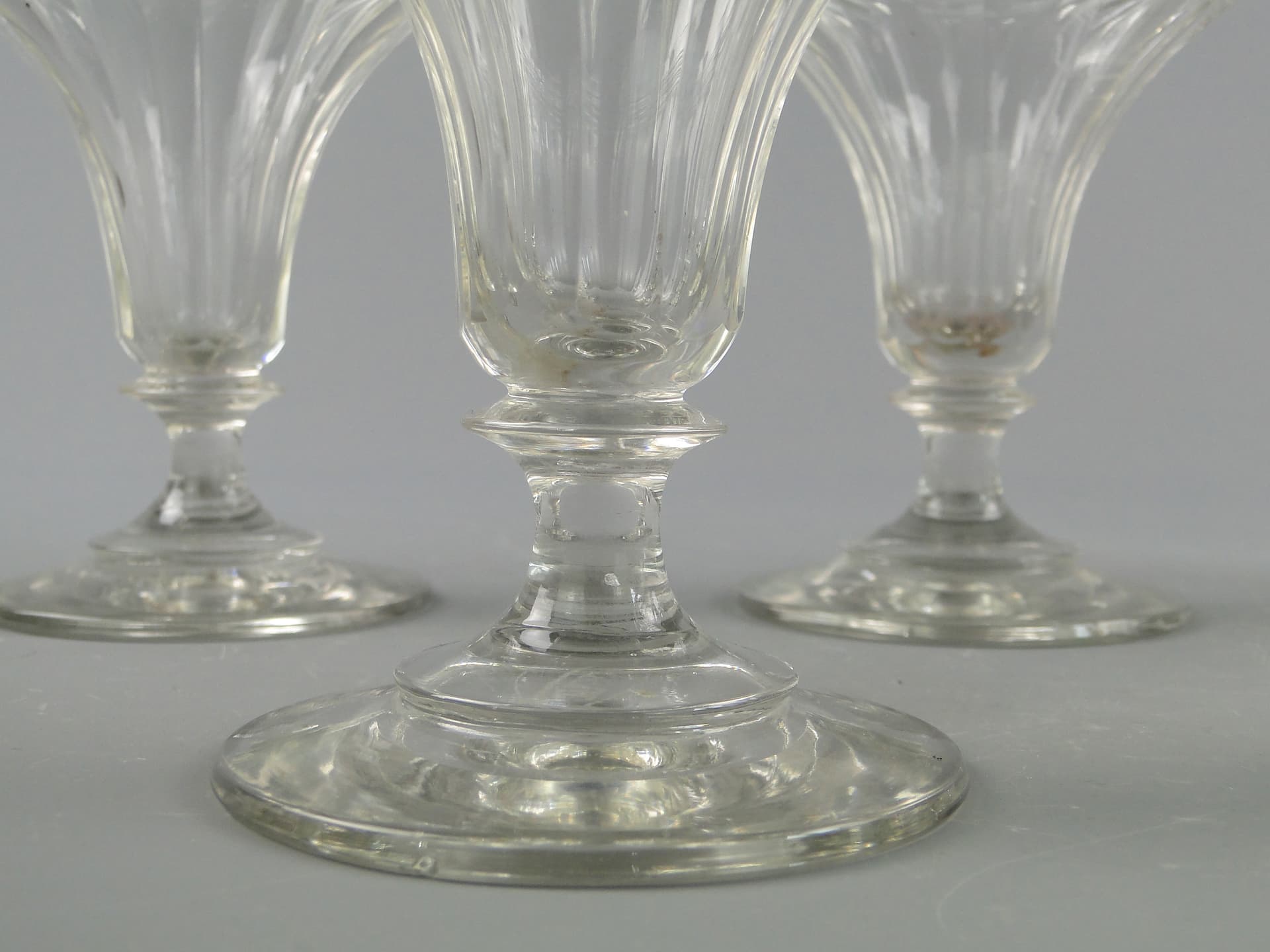 Set of Goblets, Viennese Secession, transparent, crystal, by J. Hoffmann, Austria, 1920s. - 60248