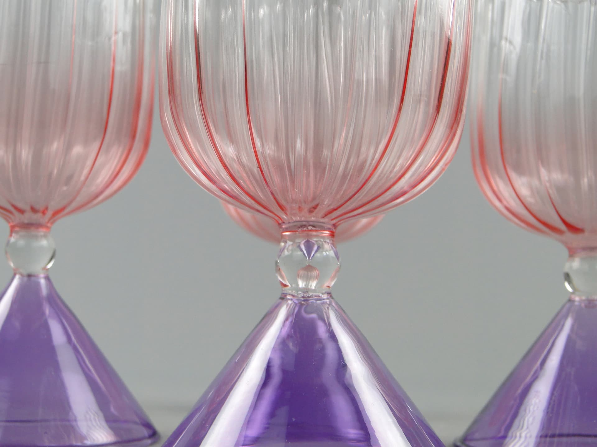 Zestaw kieliszków koktajlowych Memphis, szkło multikolor, Ritzenhoff und Breker, Niemcy, lata 80. - 60300