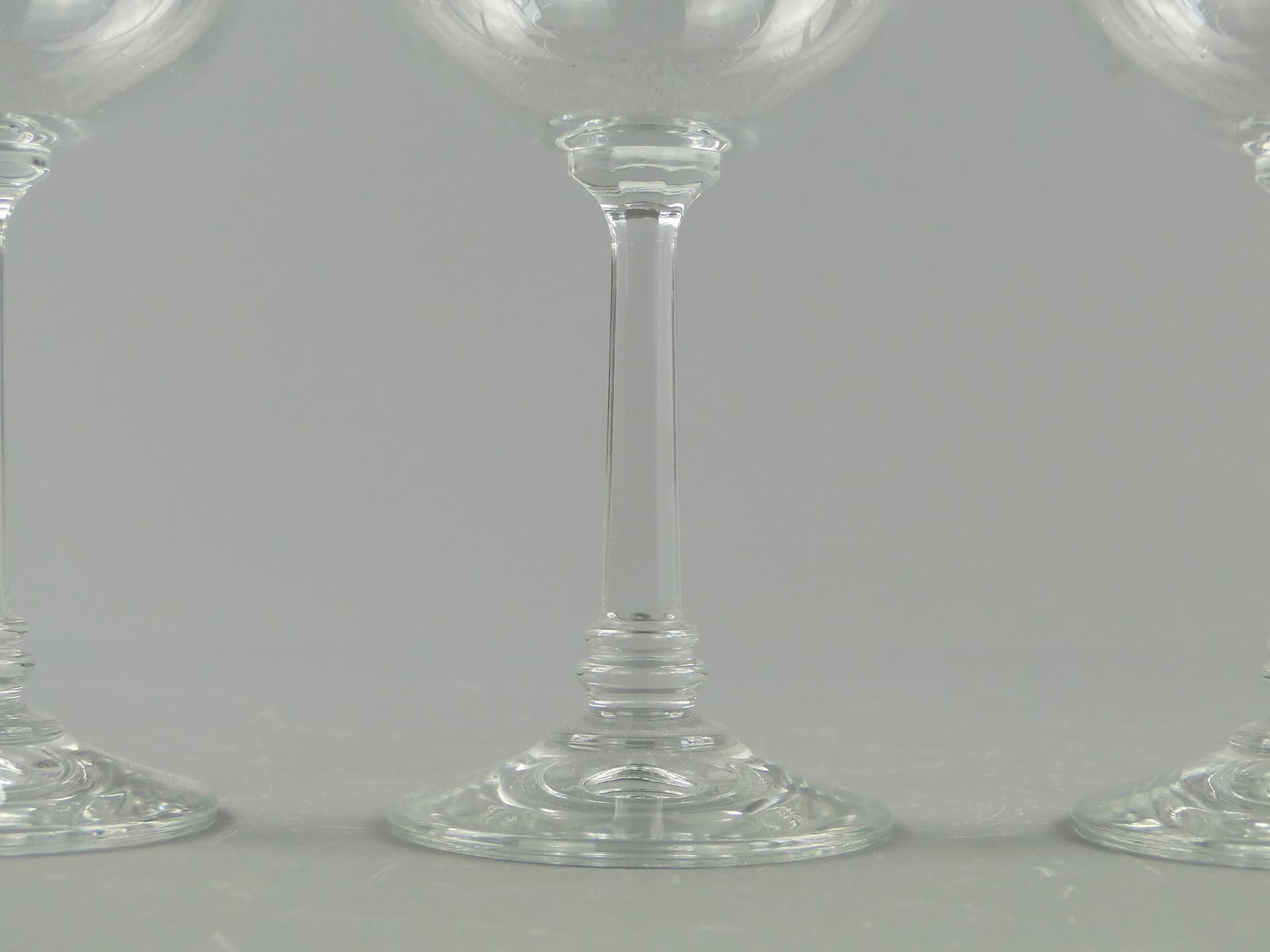 Komplet kieliszków secesyjnych, szkło transparent, Czechosłowacja, lata 30. - 60303