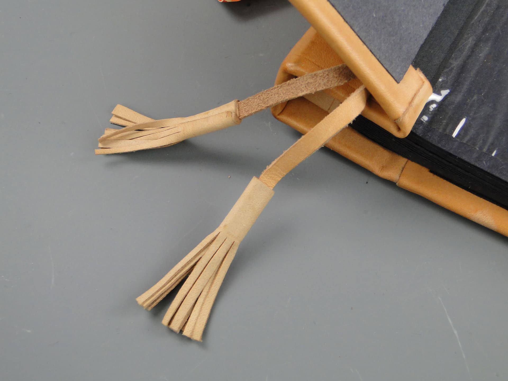 Photo album, beige leather, Poland, 1970s. - 60622