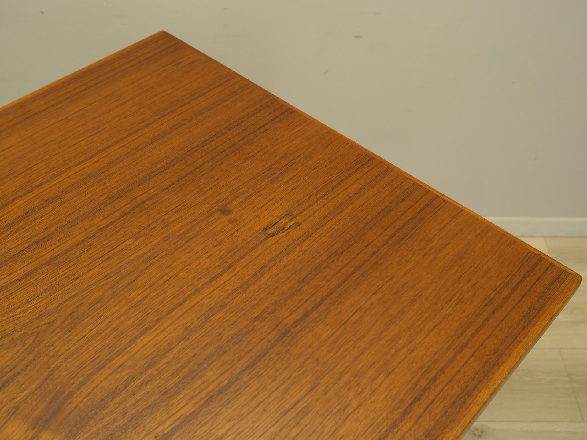 Dining table, light brown teak, Denmark, 1960s. - 60909