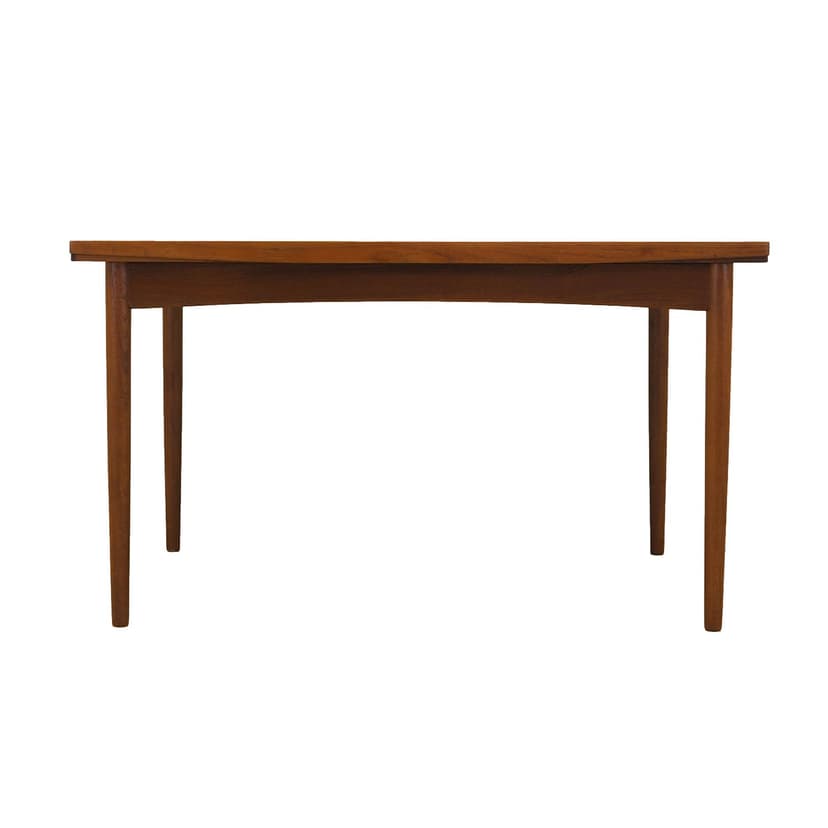 Dining table, light brown teak, Denmark, 1960s.